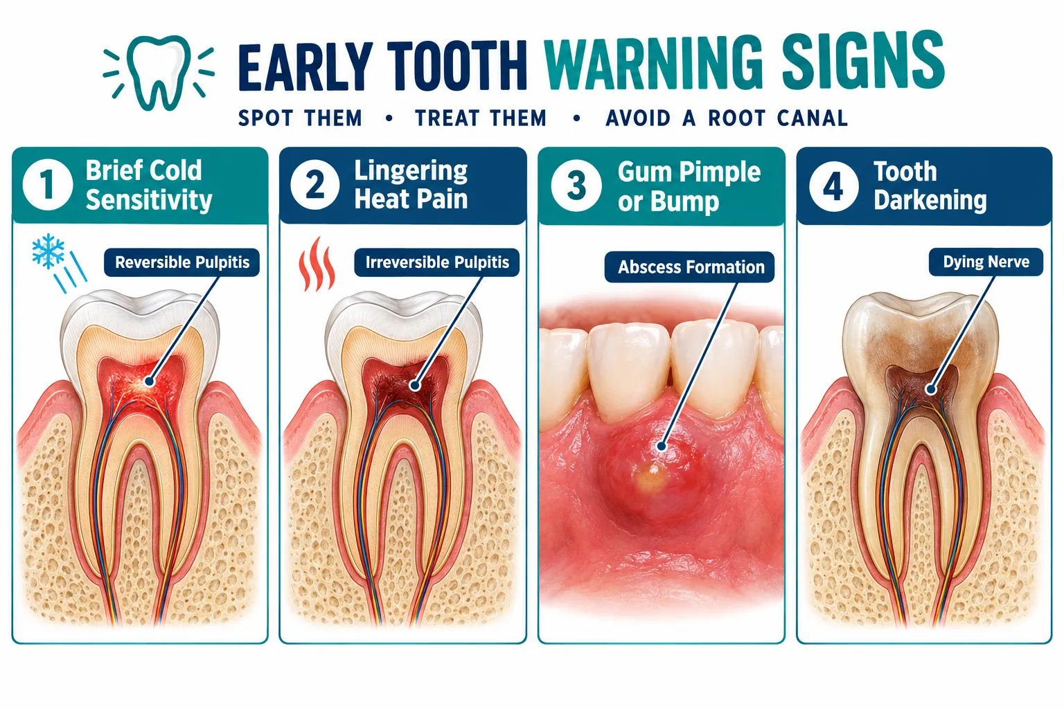 How to Avoid a Root Canal: Early Warning Signs You Can Act On 2 1. Brief Cold or Sweet Sensitivity That Goes Away Fast