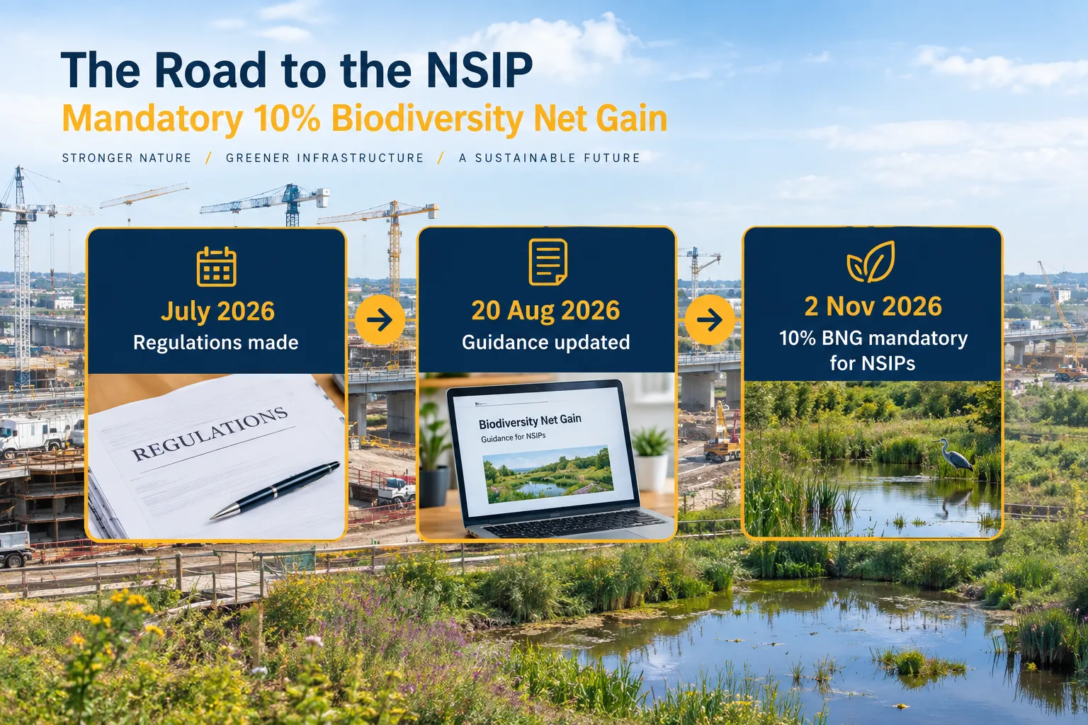 NSIP November Deadline: Mandatory 10% BNG for Major Infrastructure