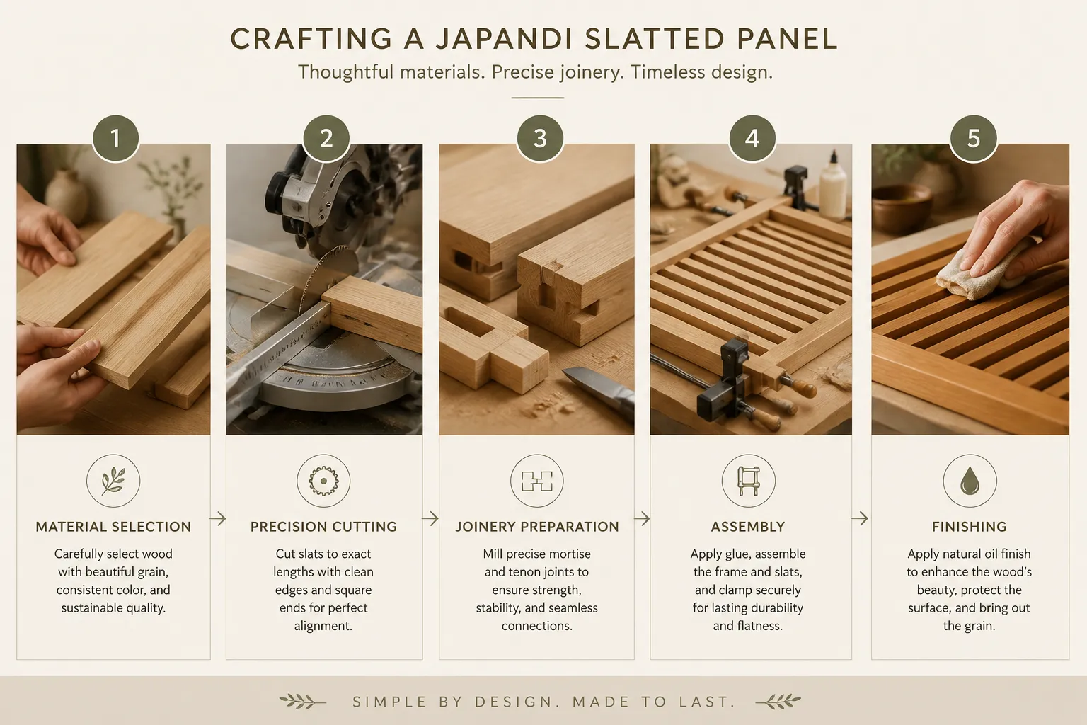 Designing Minimalist Slatted Furniture