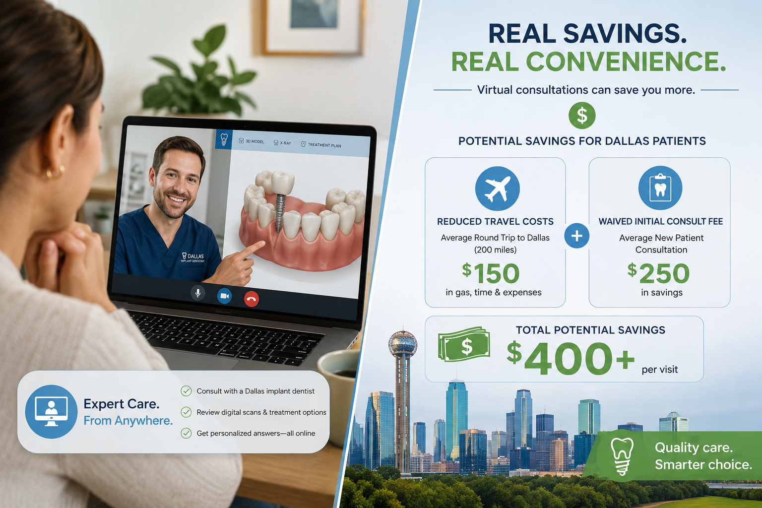 What Teledentistry Can Cover for Dental Implants
