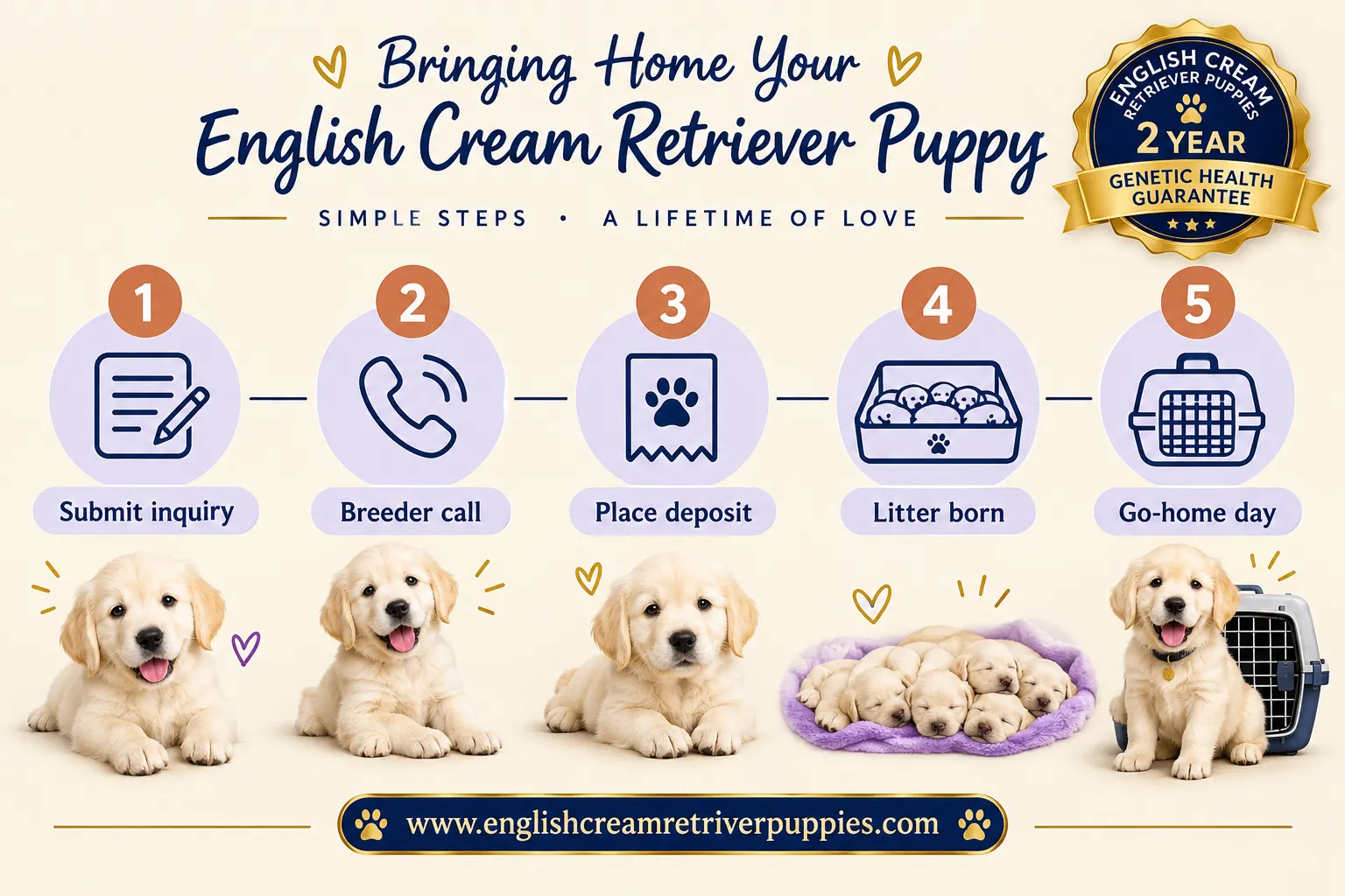 How do I find english cream retriever breeders near me, and how do I know they're reputable?