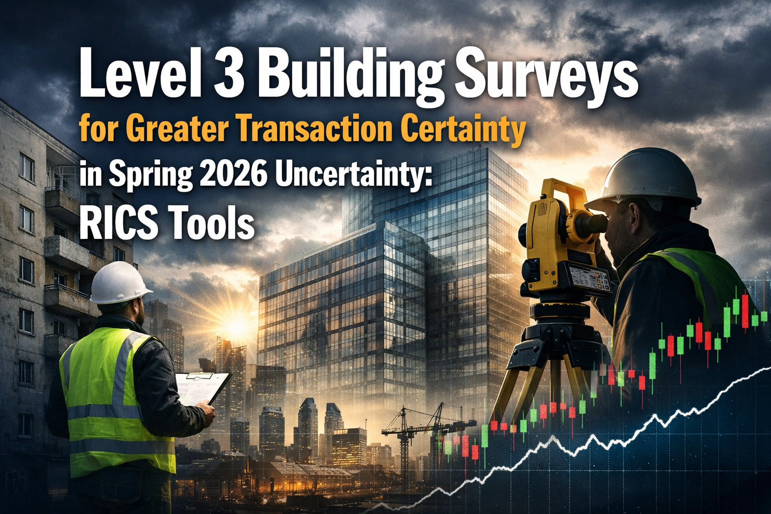 Professional landscape hero image () with : "Level 3 Building Surveys for Greater Transaction Certainty in Spring 2026