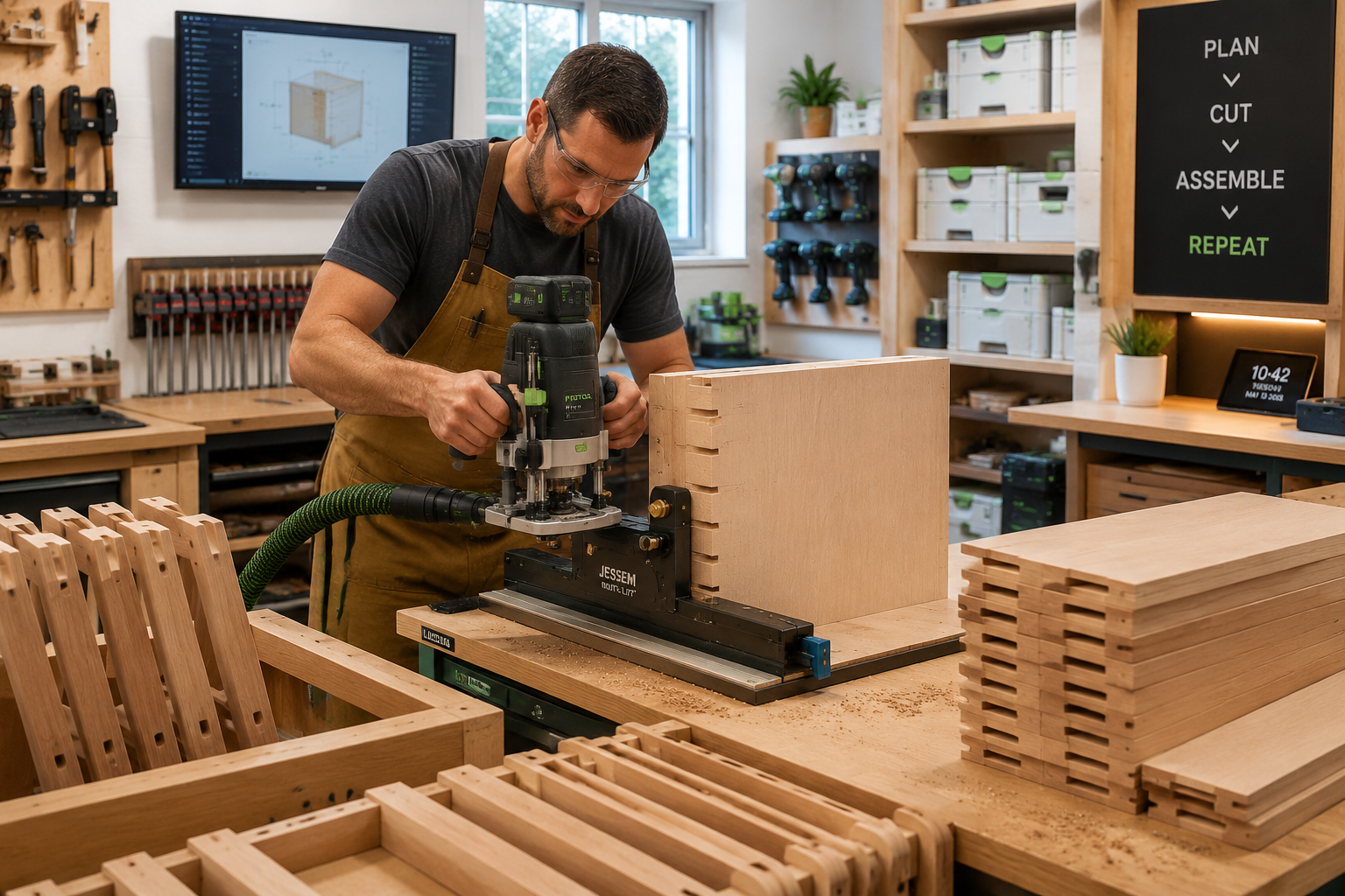 The Foundation: Why Power Tool Jigs for Repeatable Furniture Parts Are Critical