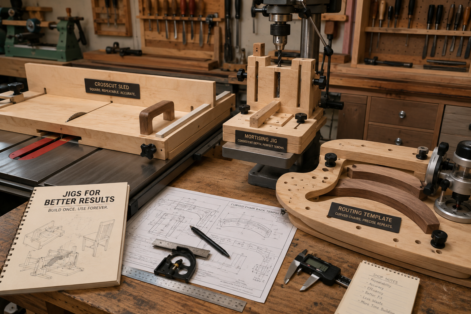 Essential Jigs for Chairs, Cabinets, and Tables