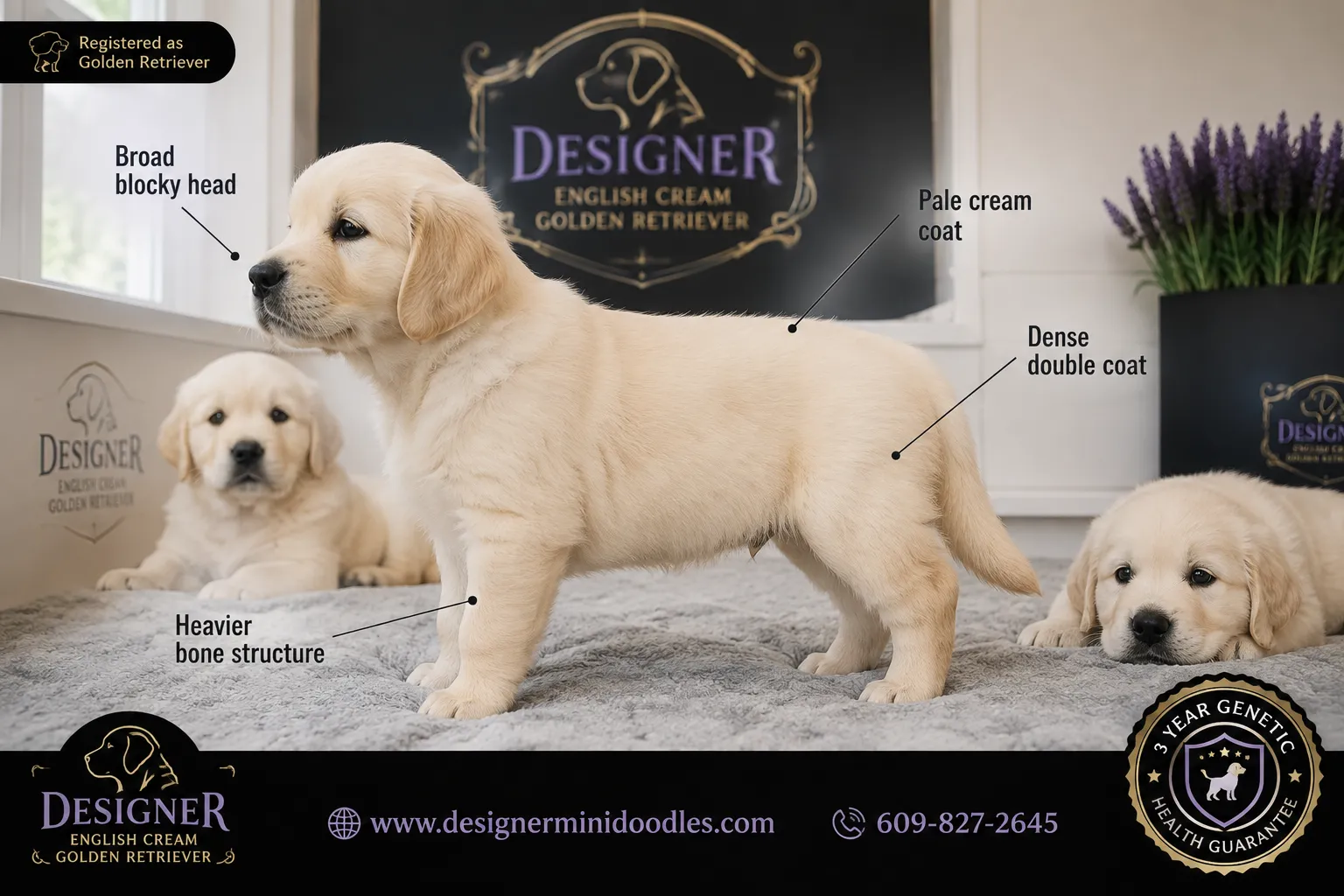 AKC english cream retriever