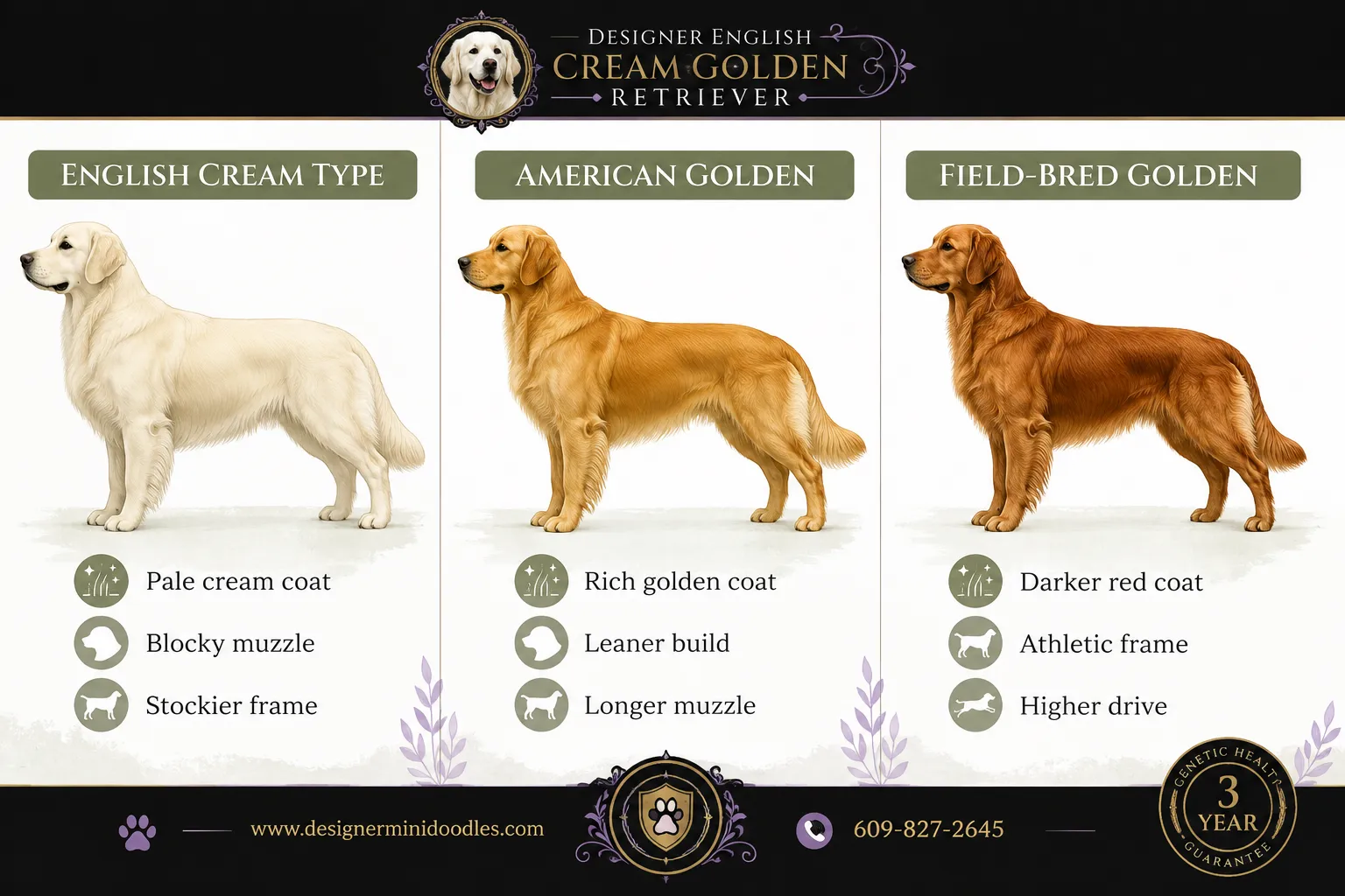 AKC english cream retriever