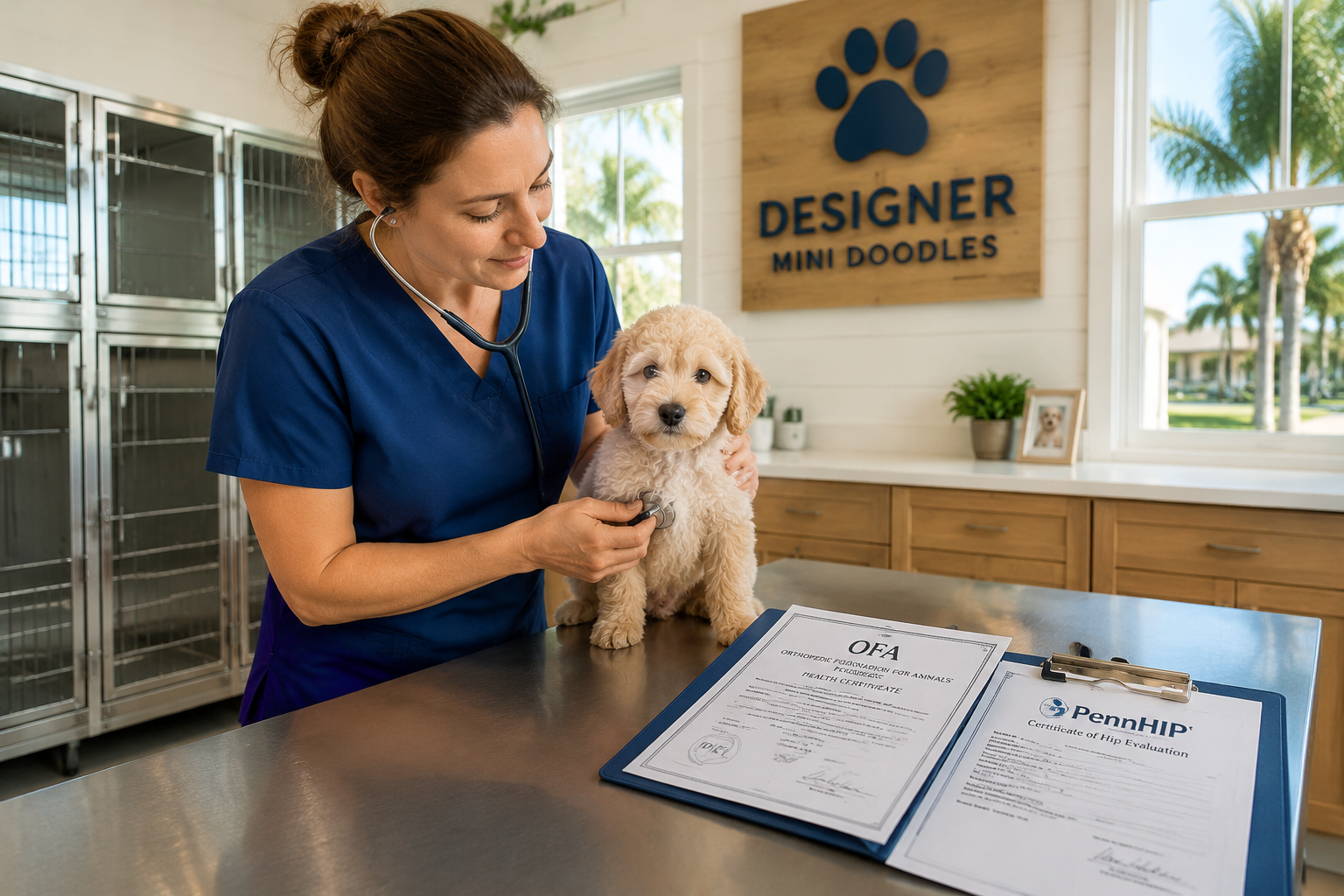 What should be included in a mini goldendoodle puppy contract?