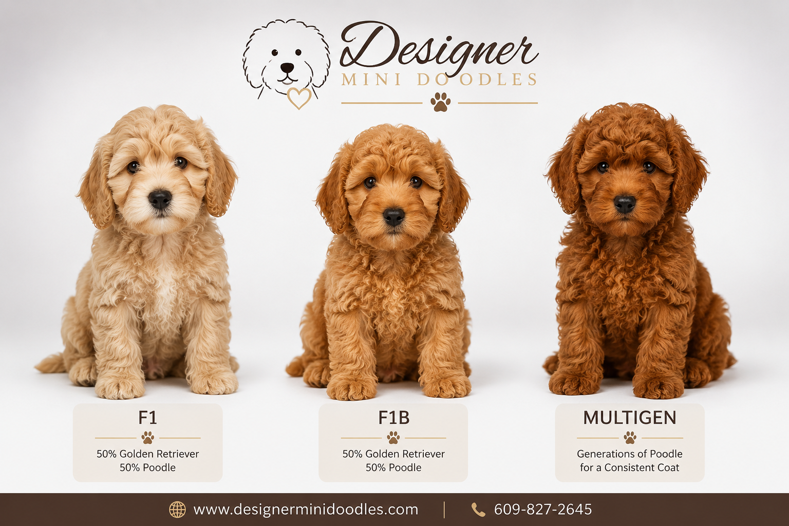 What's the difference between F1 and F1B mini goldendoodle generations?
