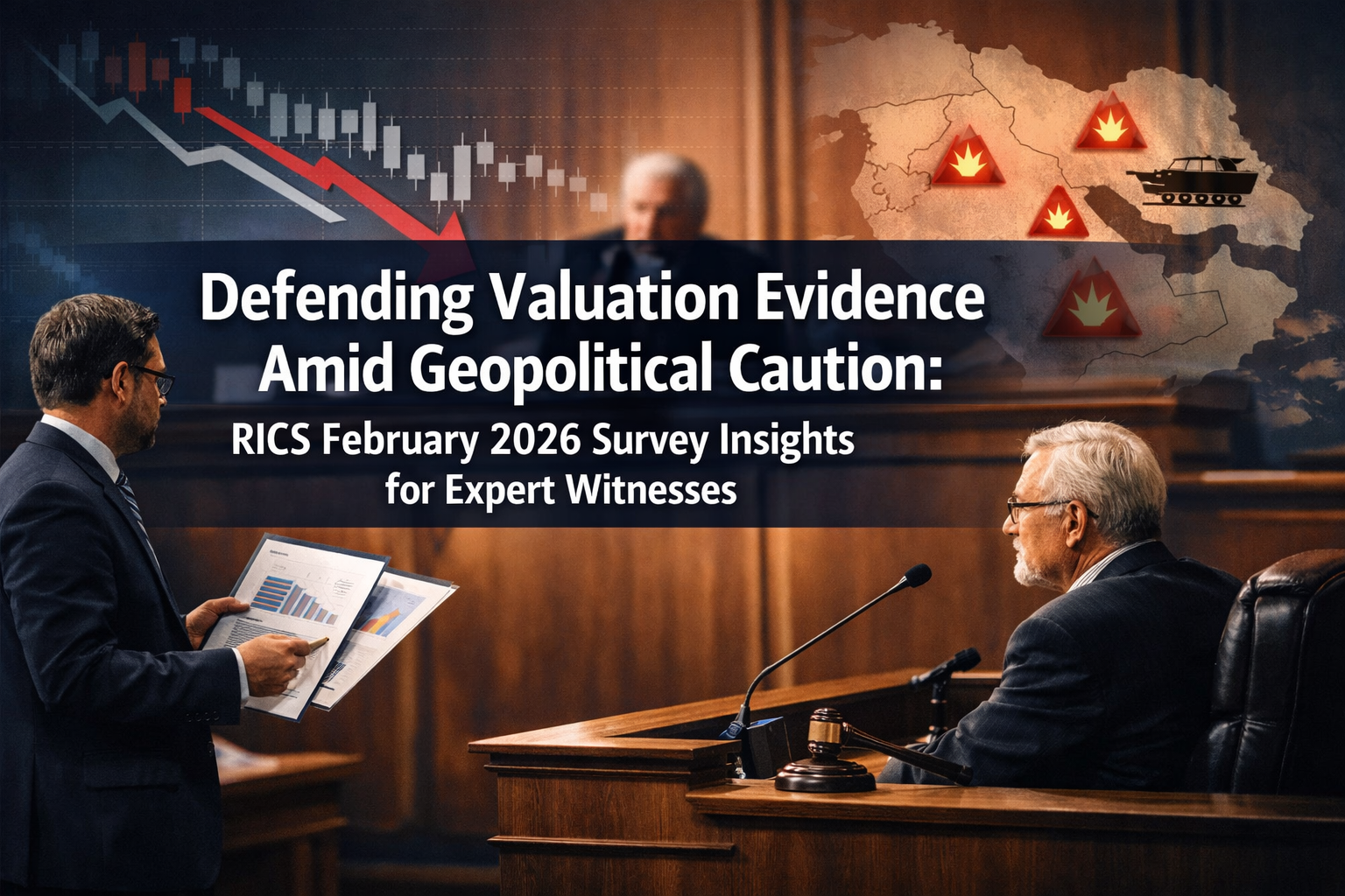 Professional () hero image with 'Defending Valuation Evidence Amid Geopolitical Caution: RICS February 2026 Survey Insights