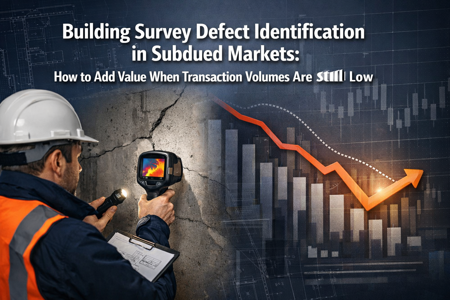 Professional () hero image with 'Building Survey Defect Identification in Subdued Markets: How to Add Value When Transaction
