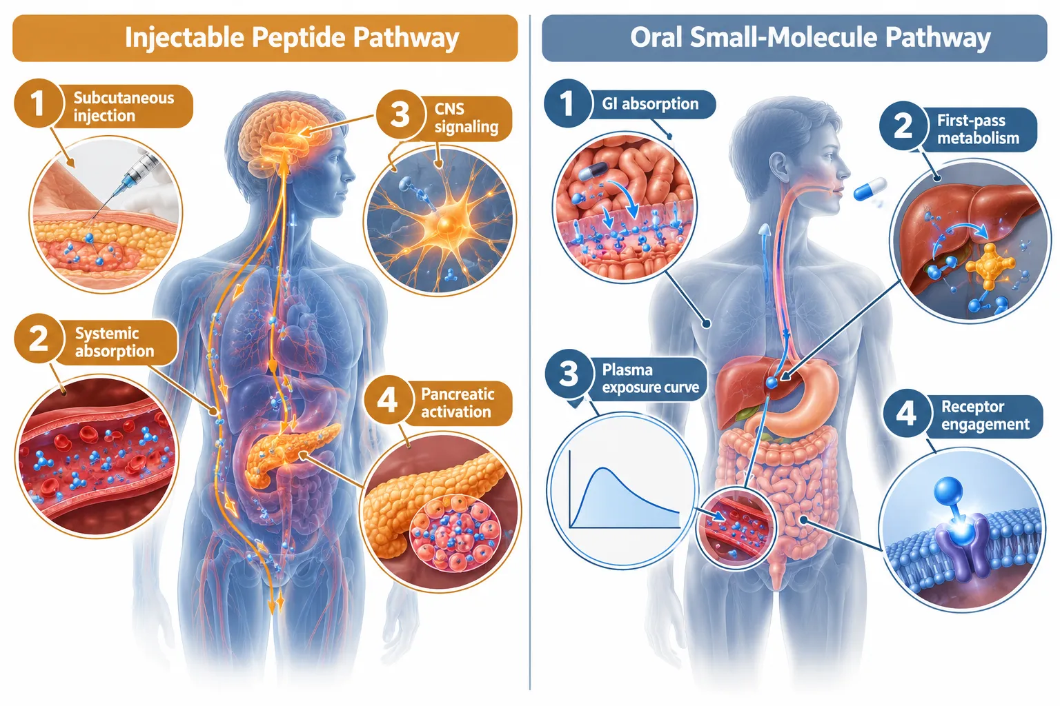 Core Variables Researchers Must Encode When Comparing Retatrutide, GLP-1 Pills, and Small-Molecule Weight-Loss Options