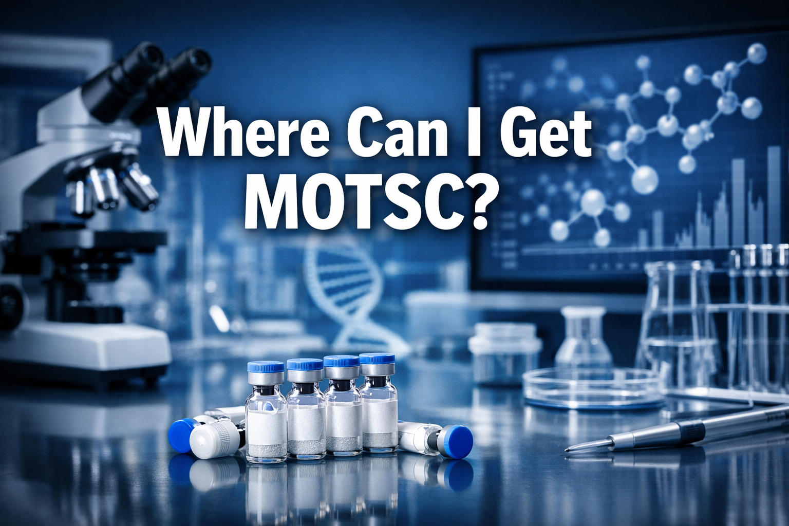 Professional landscape hero image (1536x1024) featuring bold text overlay 'Where Can I Get MOTSC?' in extra large 72pt white sans-serif font