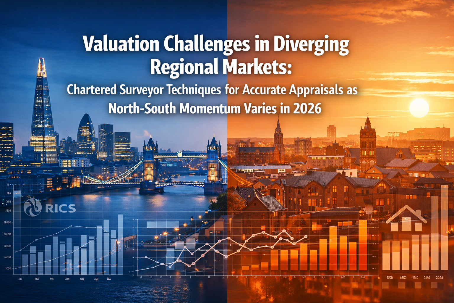 Professional () hero image featuring 'Valuation Challenges in Diverging Regional Markets: Chartered Surveyor Techniques for