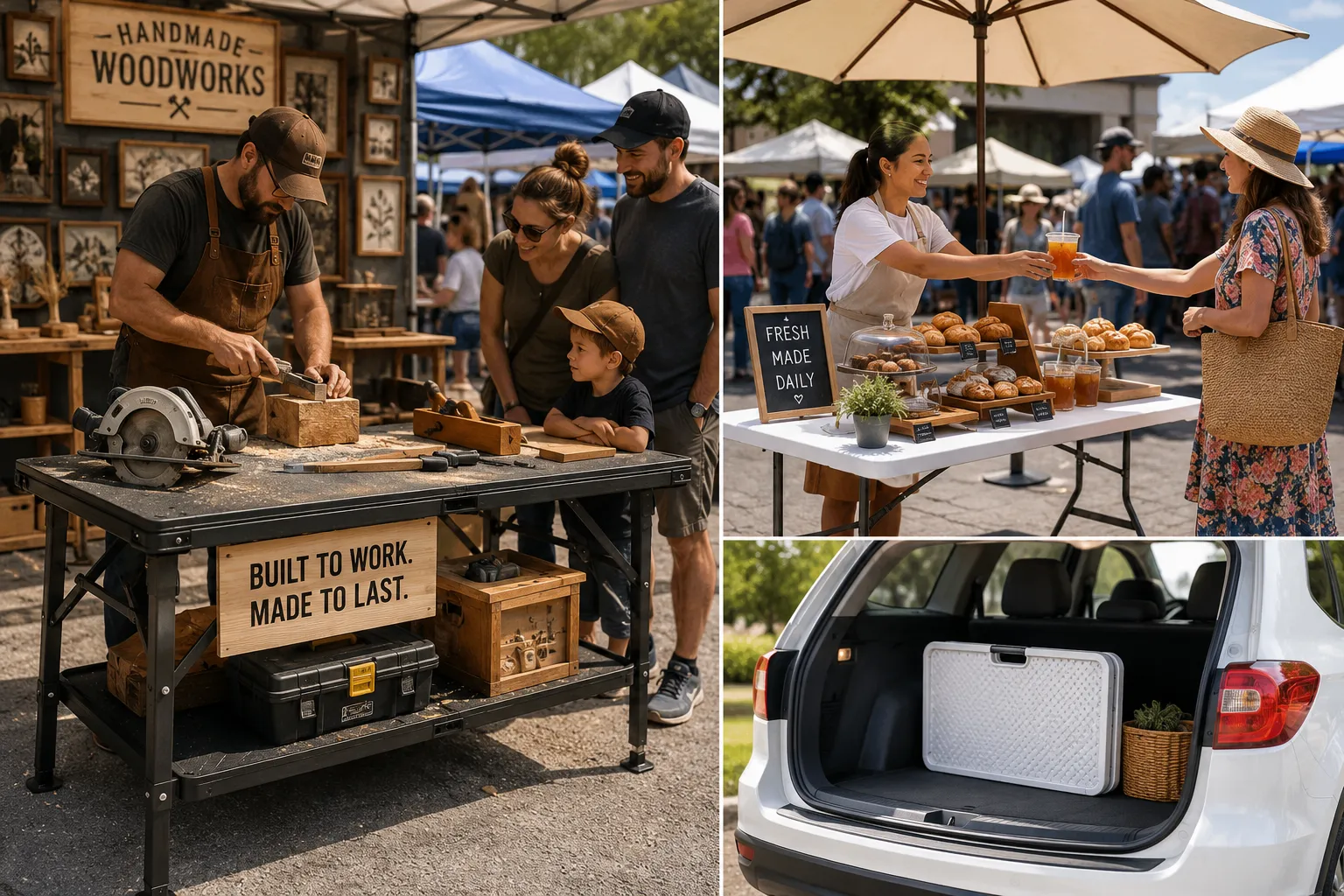Choosing the Best Folding Tables for Outdoor Events: Heavy-Duty vs. Lightweight Options for Craft Fairs and Markets