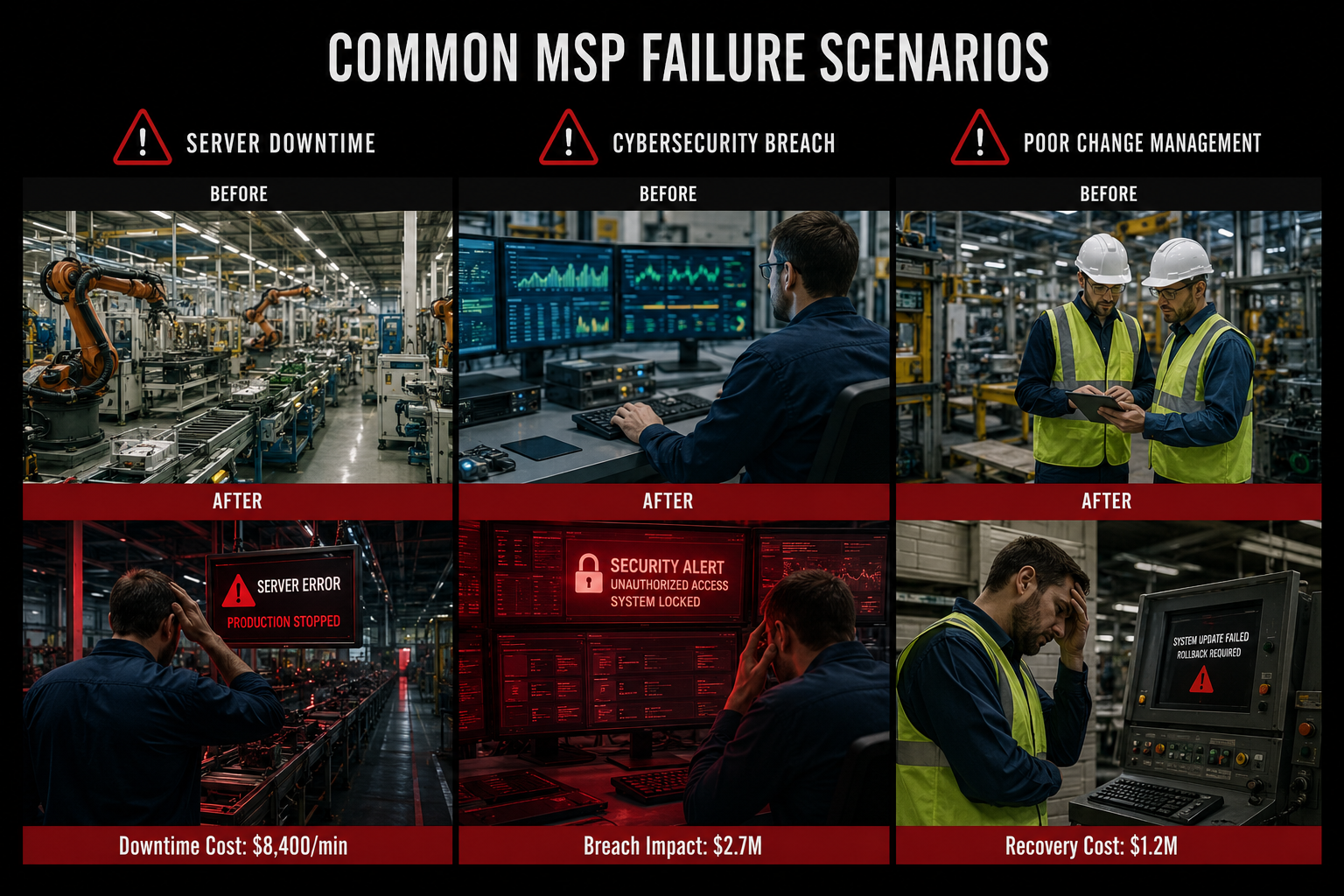 Why Most MSPs Fail Manufacturing Companies