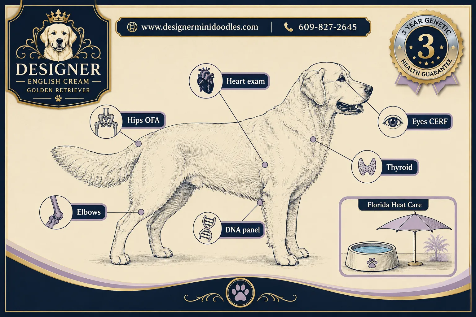 english cream golden retriever breeders in Florida