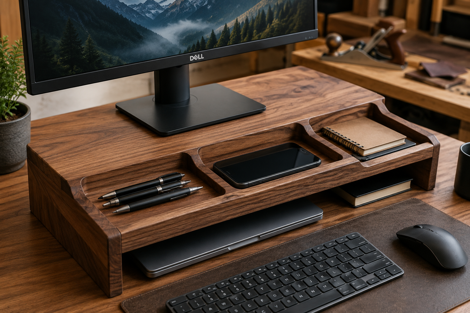 The Ergonomic Advantage of DIY Wooden Desk Risers and Monitor Stands: Enhancing Ergonomics and Organization in Your Home Offi