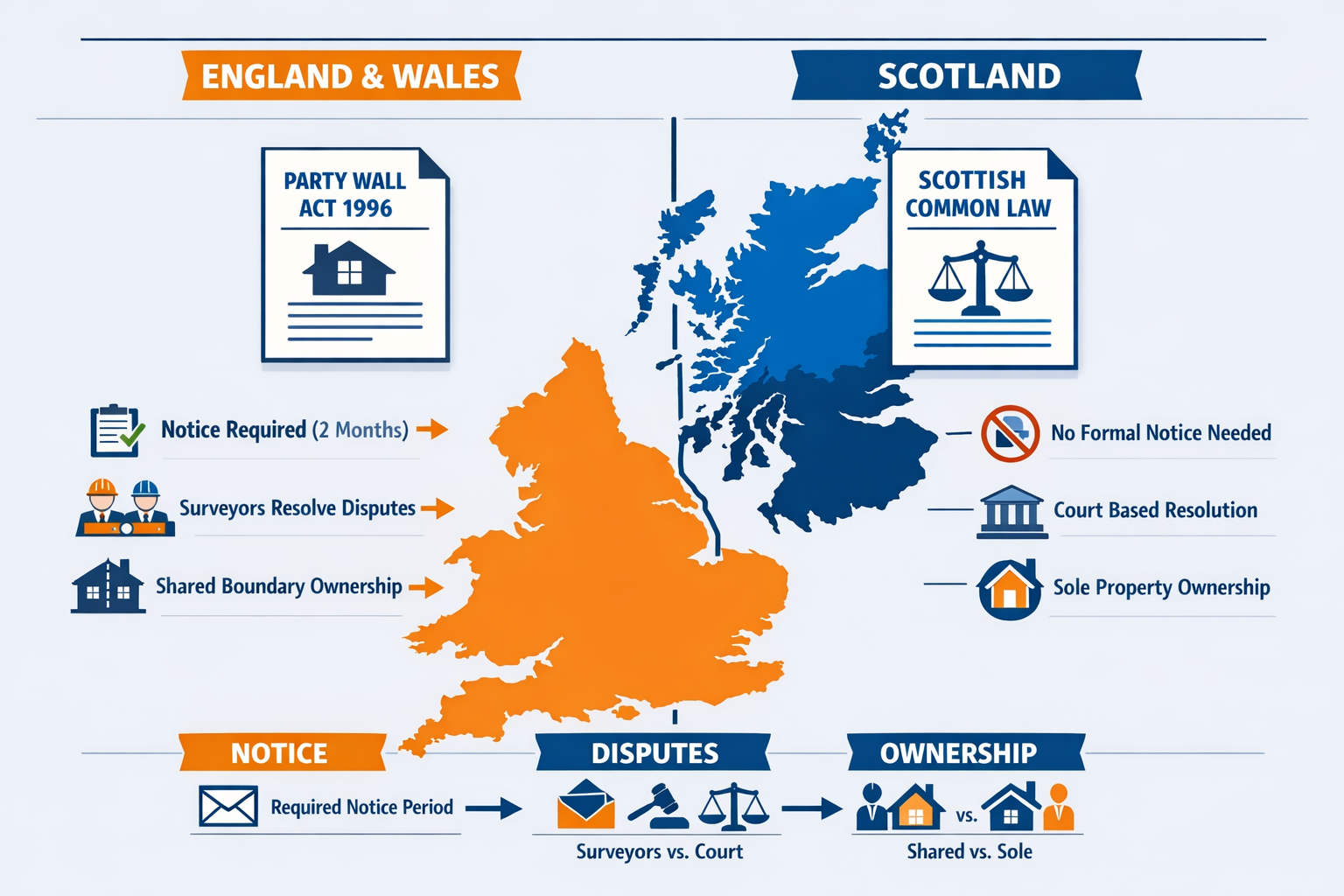 Detailed () infographic-style illustration showing map of United Kingdom with England/Wales highlighted in one color and