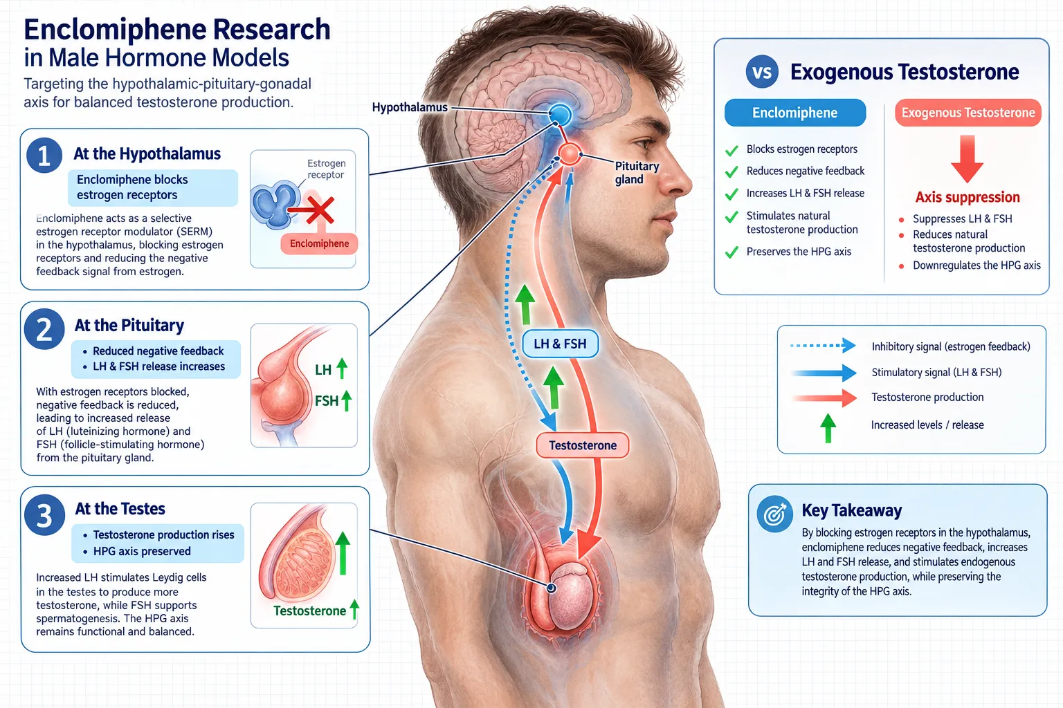Enclomiphene Research in Male Hormone Models: Temporal Sampling and Gonadotropin Interpretation