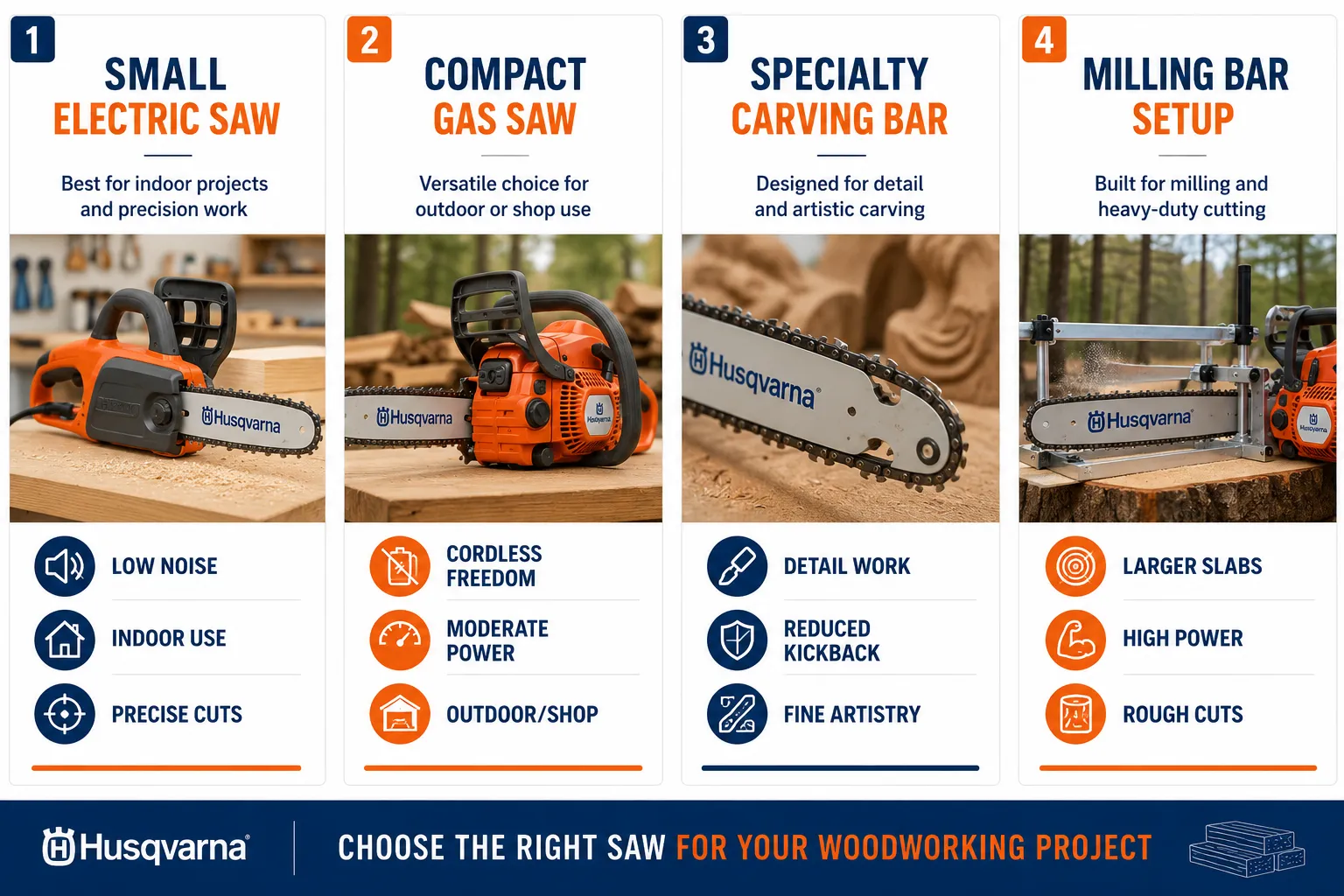 Redefining Precision: Husqvarna Chainsaws for Fine Woodworking