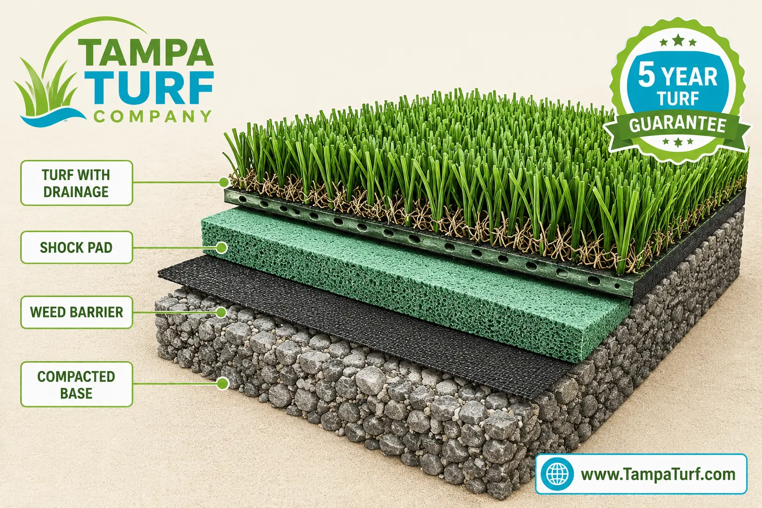 artificial grass installation Tampa