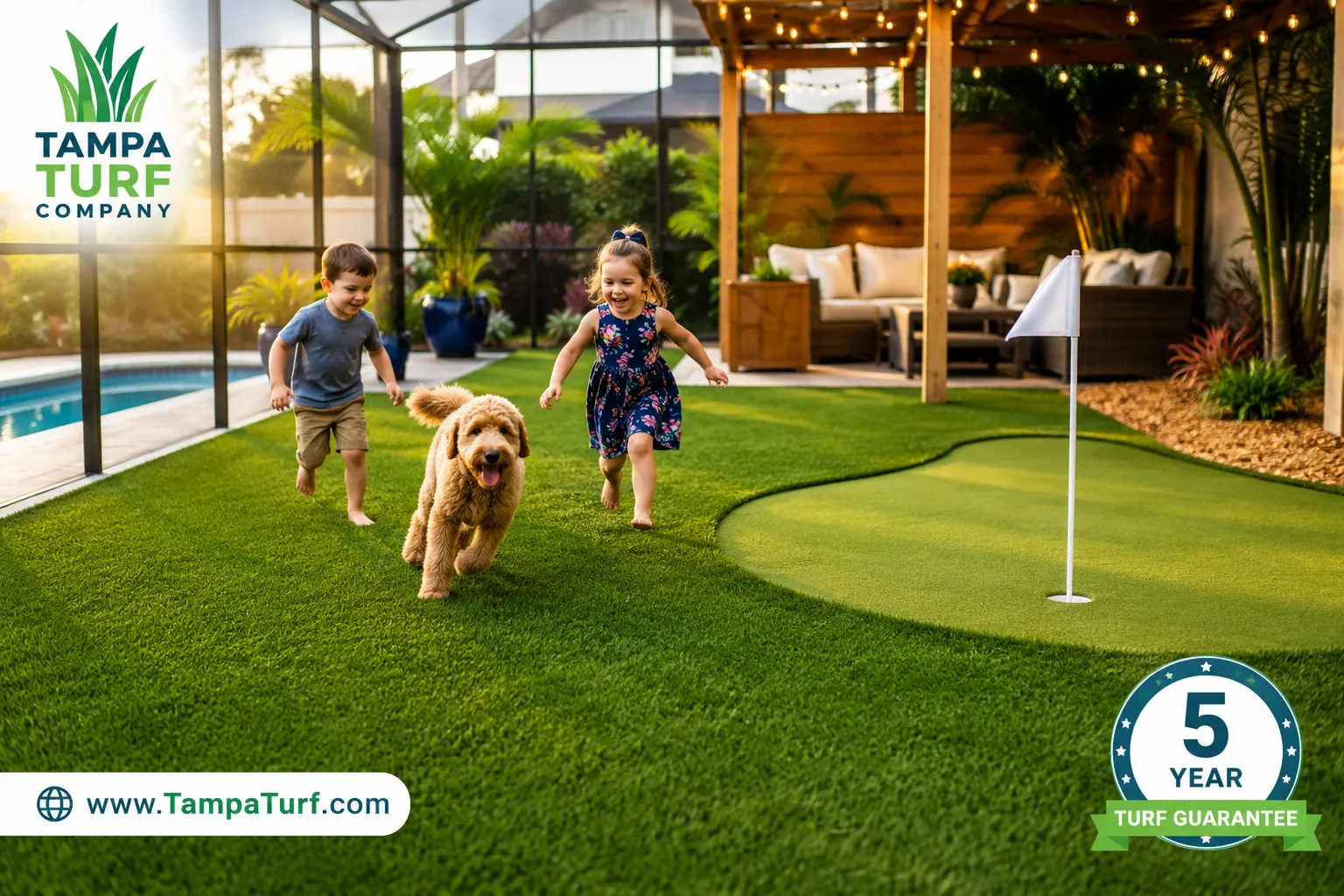 Why choose synthetic turf over real grass in the greater Tampa area?