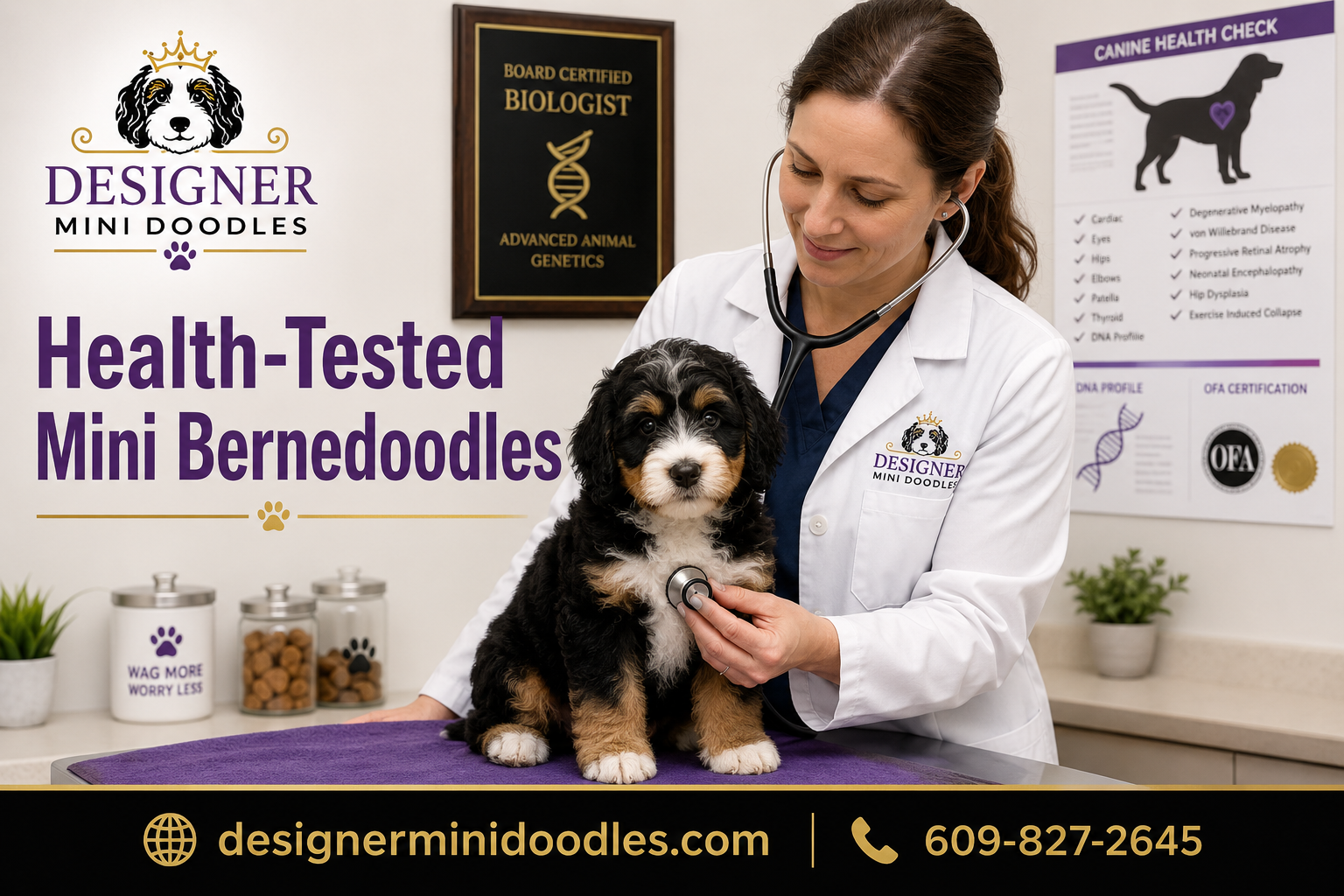 Mini Bernedodole puppies Spring Hill
