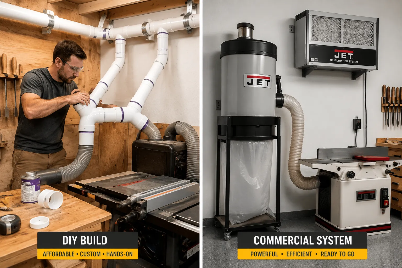 DIY Dust Collection System Builds and Component Selection