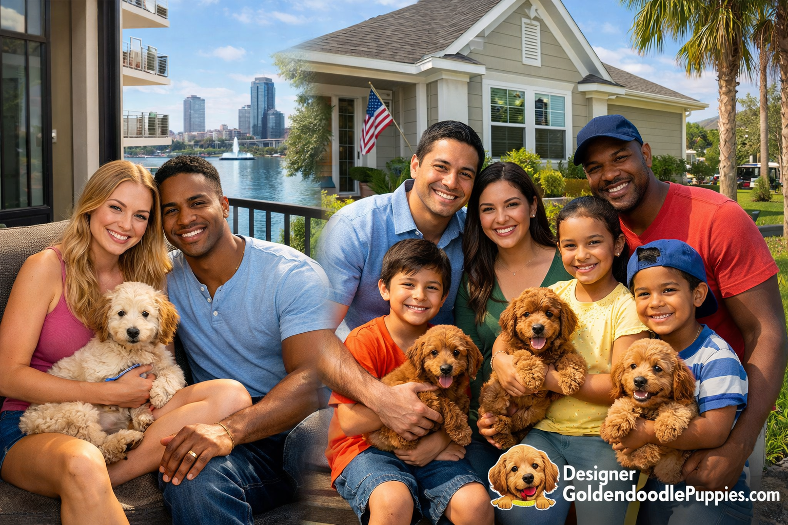 use keyphrases / topics as alt text do not use big paragraphs. Put logo of designergoldendoodlepuppies.com in images as possible where possi