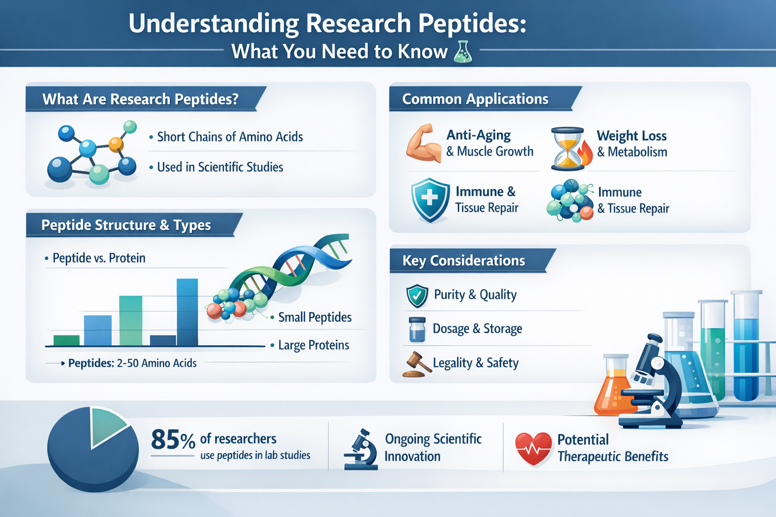 Professional landscape infographic (1536x1024) for article "BuyPeptides: The Complete Guide to Research Peptide Sourcing in 2026 🔬", sectio