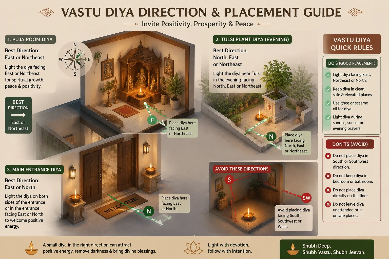 Should You Light a Diya at the Main Entrance?