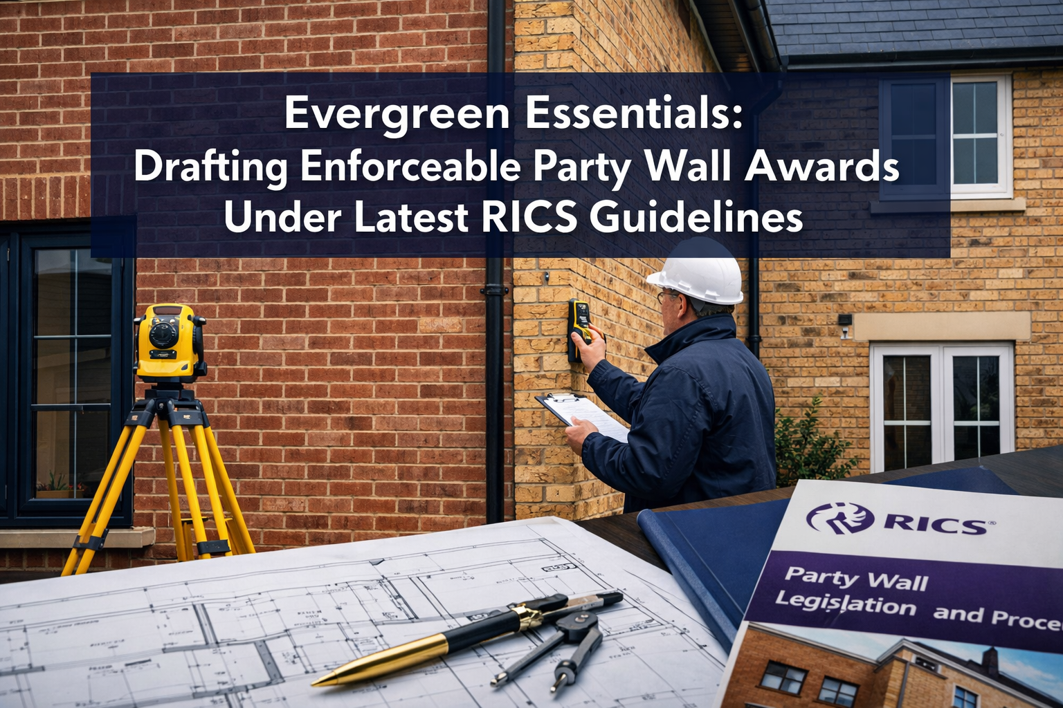 Professional () hero image featuring 'Evergreen Essentials: Drafting Enforceable Party Wall Awards Under Latest RICS
