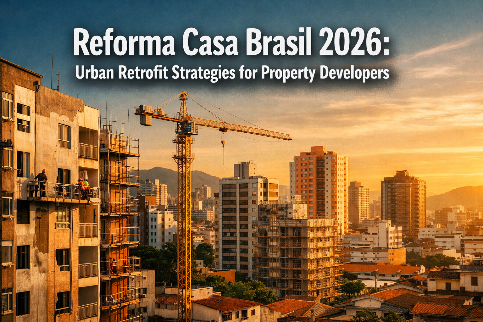 Professional () hero image featuring 'Reforma Casa Brasil 2026: Urban Retrofit Strategies for Property Developers' in extra
