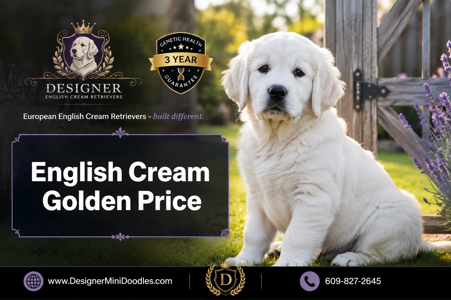 english cream golden retriever price