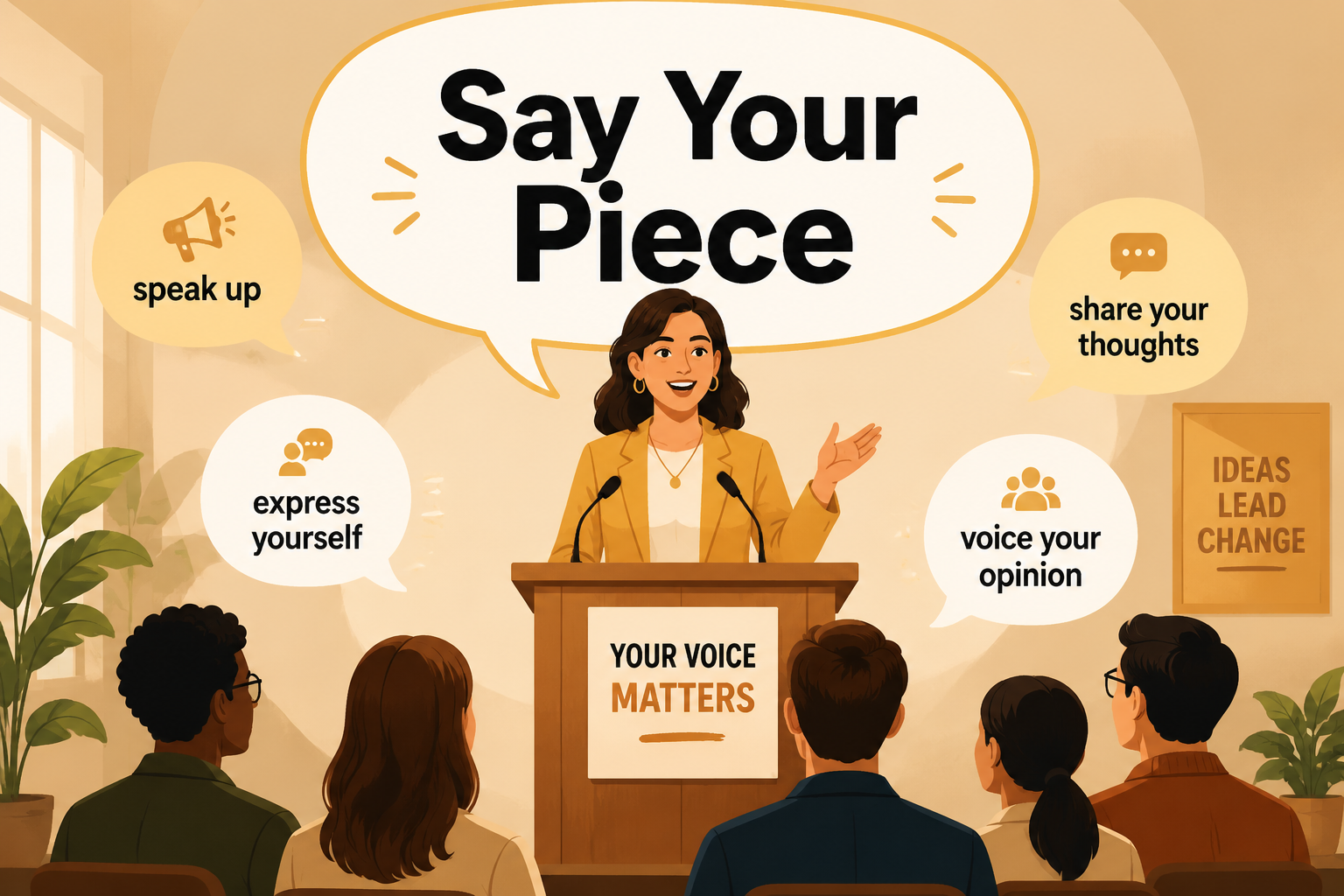 Similar English Sayings About Speaking Up