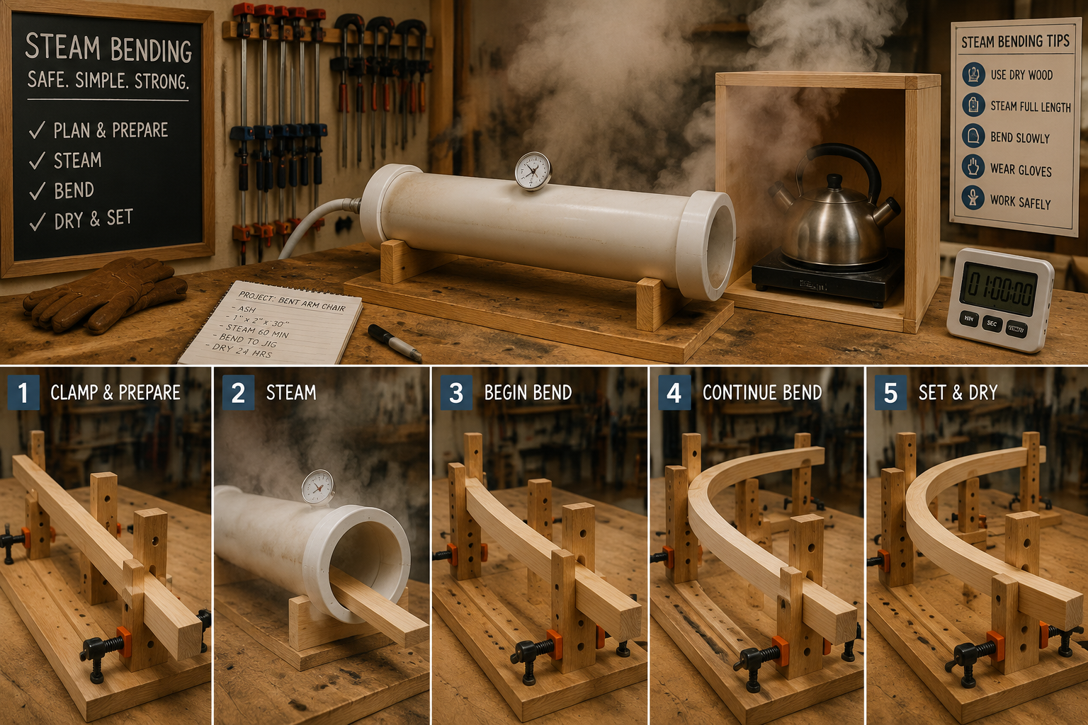Bending Forms and Clamping Mechanisms