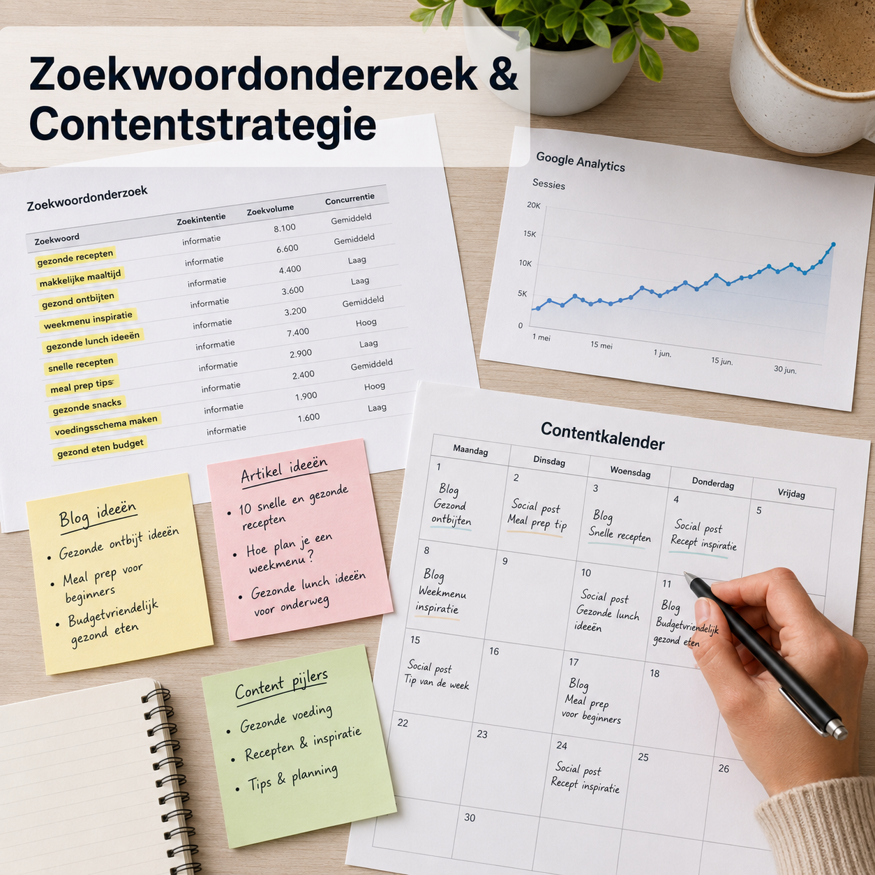 Zoekwoordonderzoek en contentstrategie