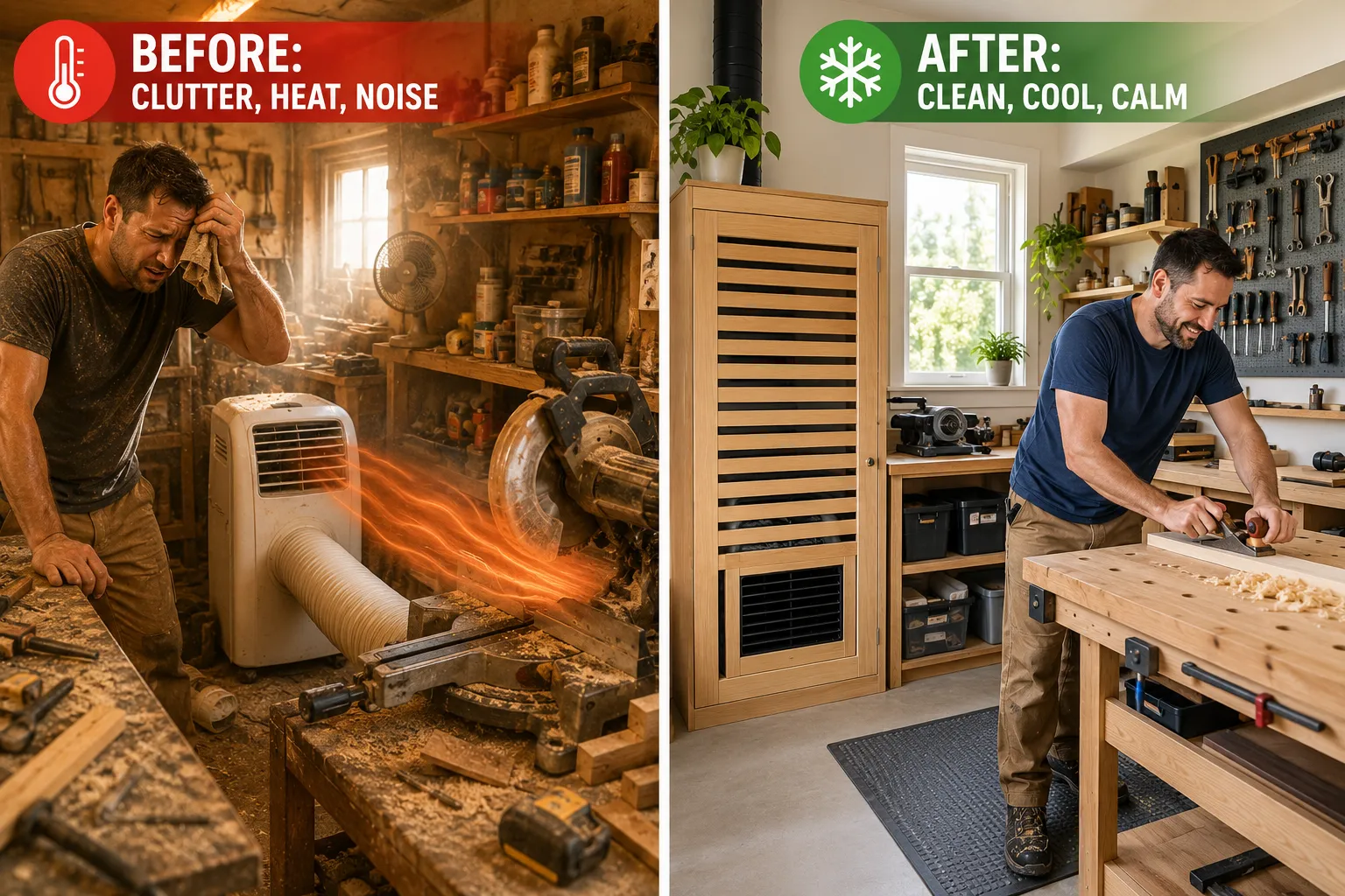 Why a DIY Portable AC Wooden Enclosure is a Workshop Upgrade