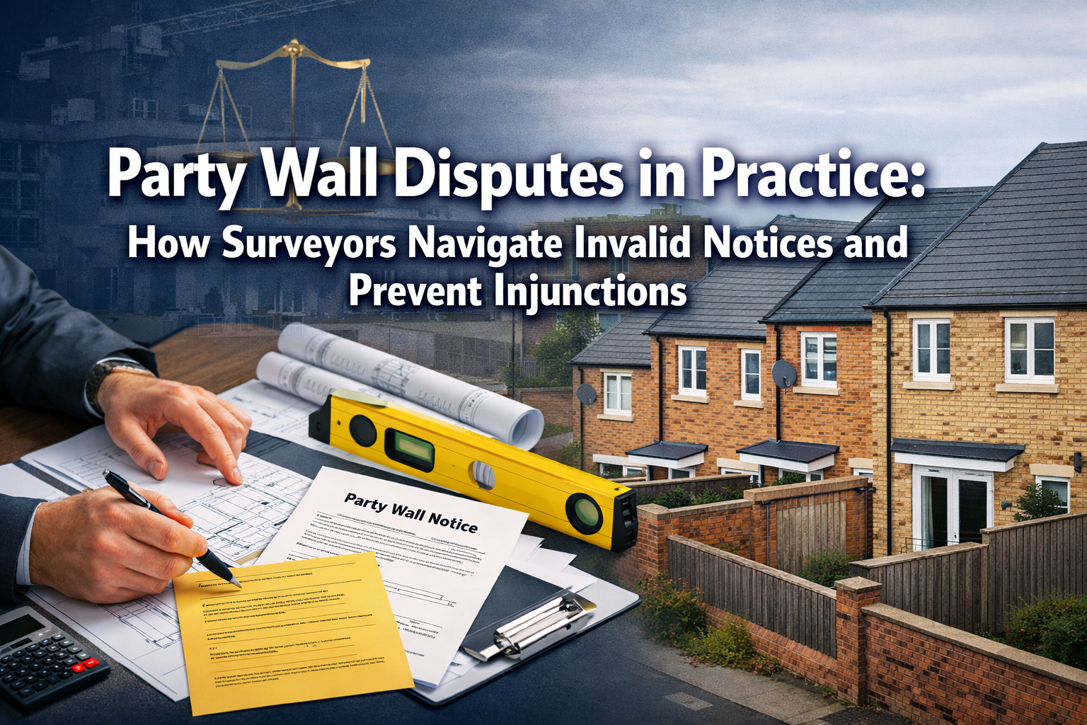 Professional () hero image with 'Party Wall Disputes in Practice: How Surveyors Navigate Invalid Notices and Prevent