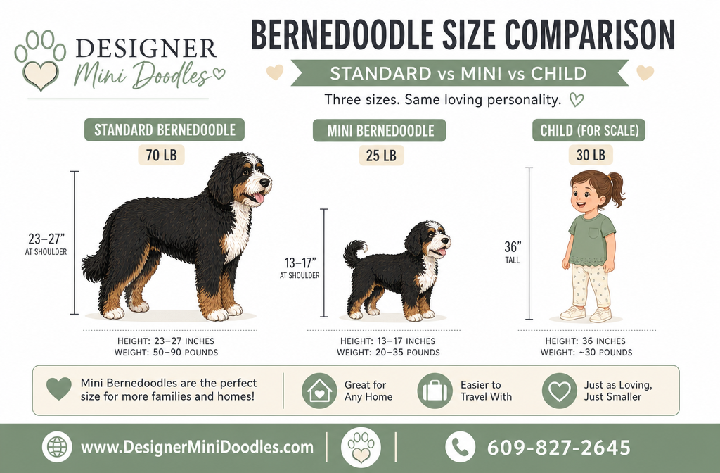 Mini Bernedoodle vs. Standard Bernedoodle: What's the Difference?