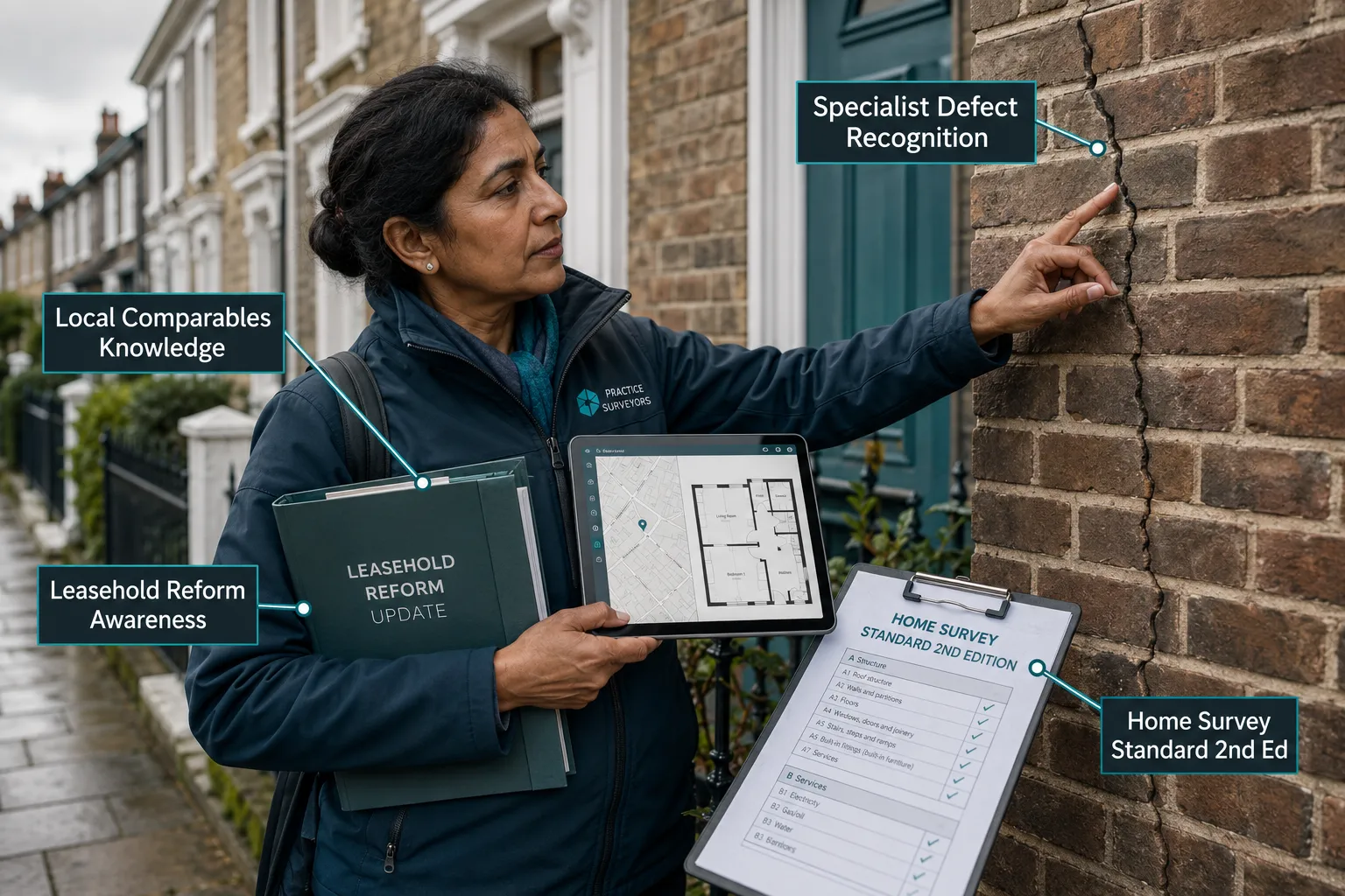 Home Survey Standards, Measurement Bases, and Local Experience