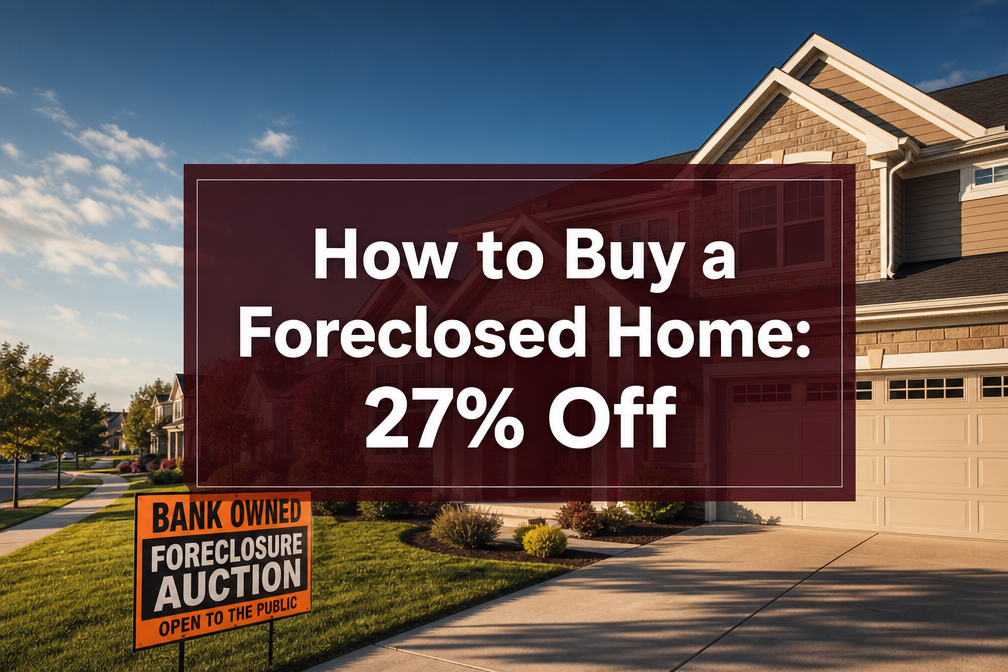 Foreclosed single family home listed at a county auction