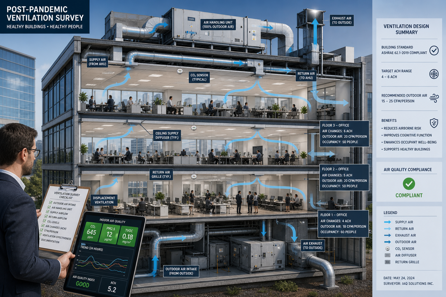 What Post-Pandemic Ventilation Surveys Cover in Commercial Properties