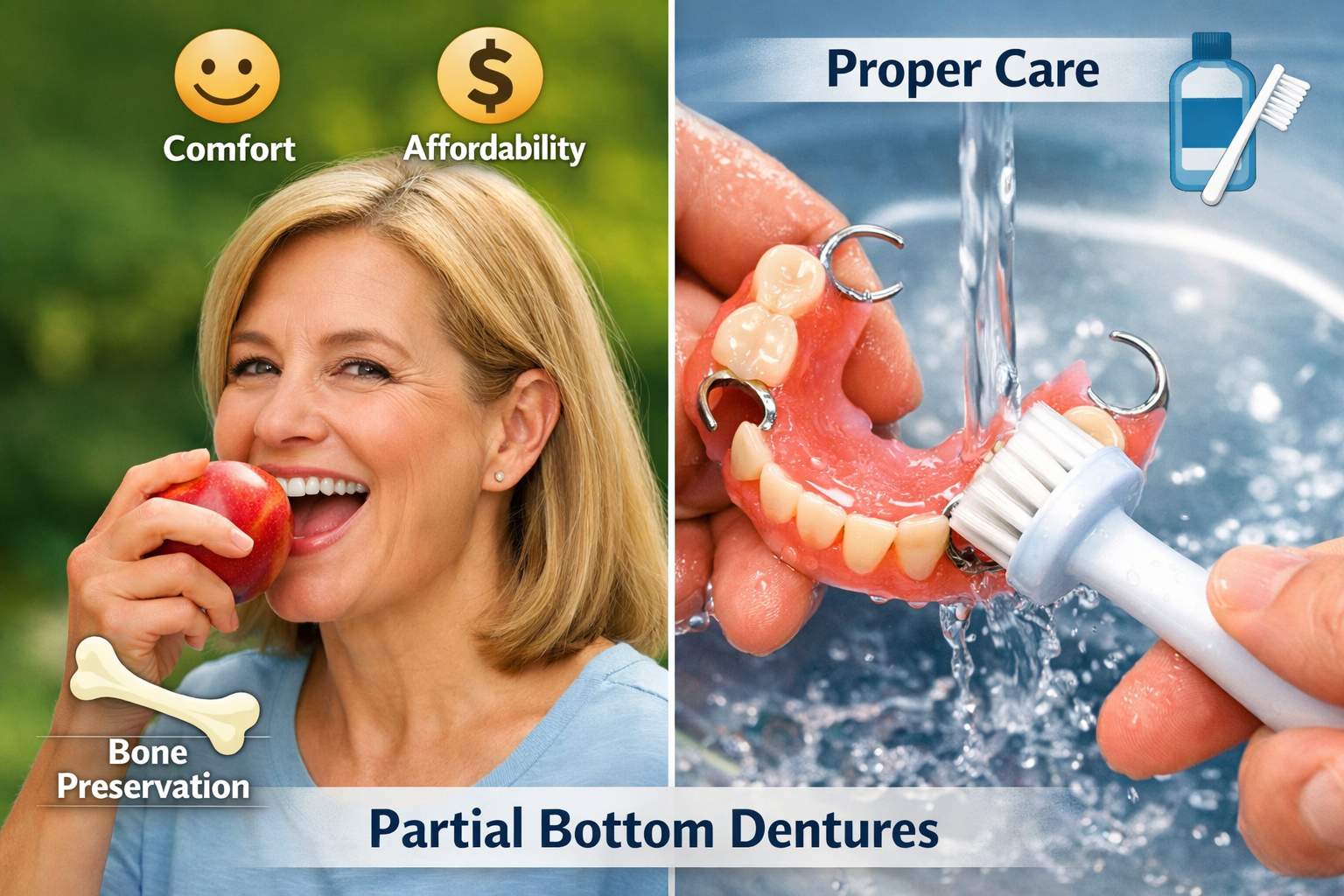 Partial Bottom Dentures