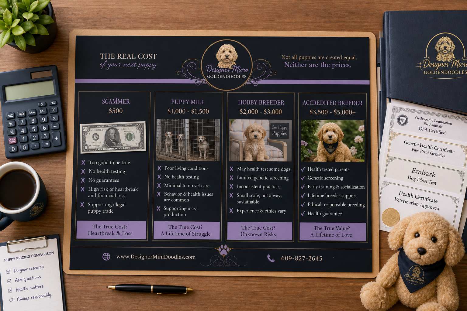 Micro goldendoodle breeders Ocala health testing and certifications