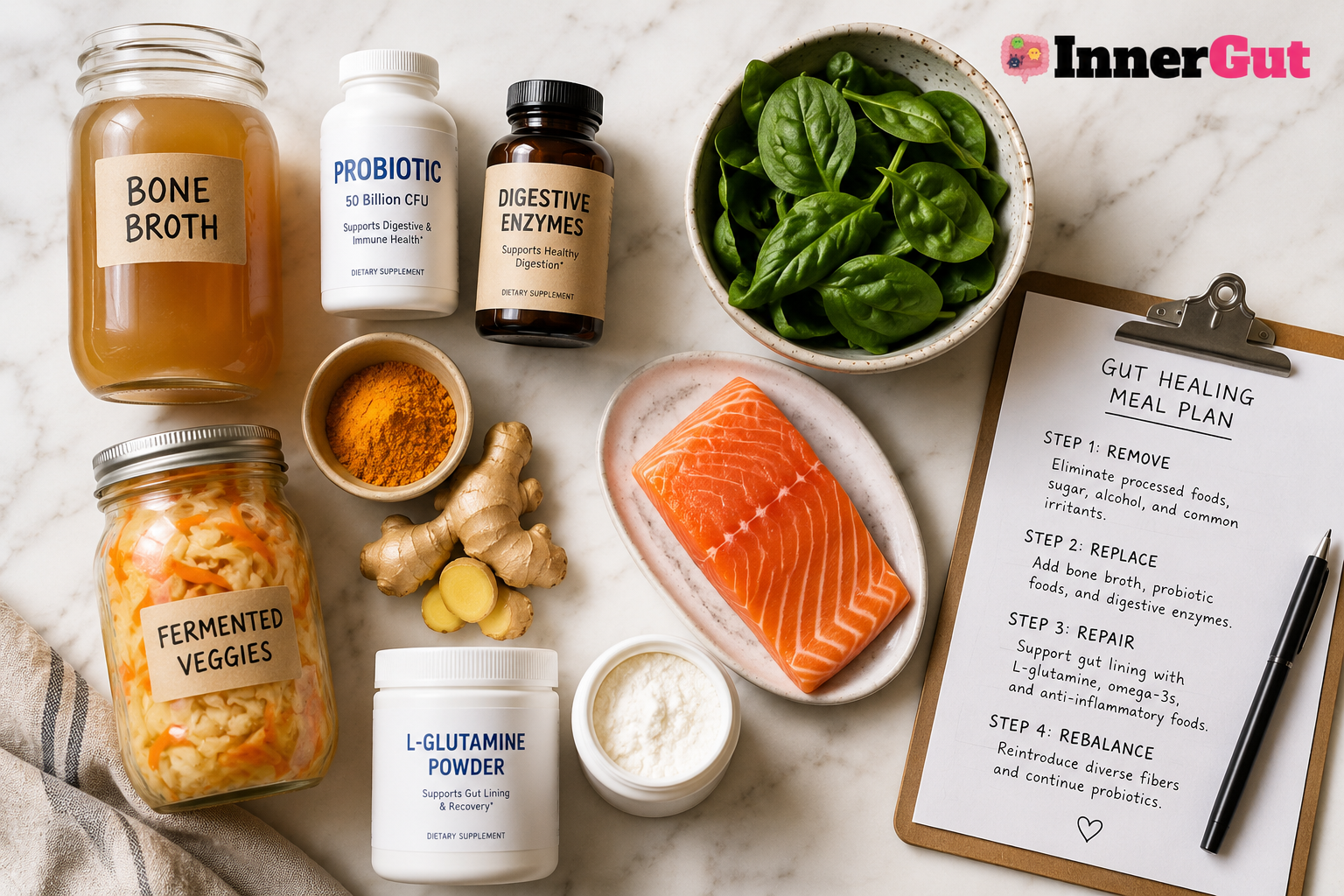 Step 2: Repair Your Gut Lining with Targeted Supplements
