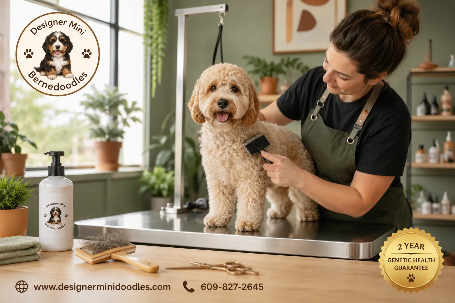 F1B Mini Bernedoodle Size and Temperament