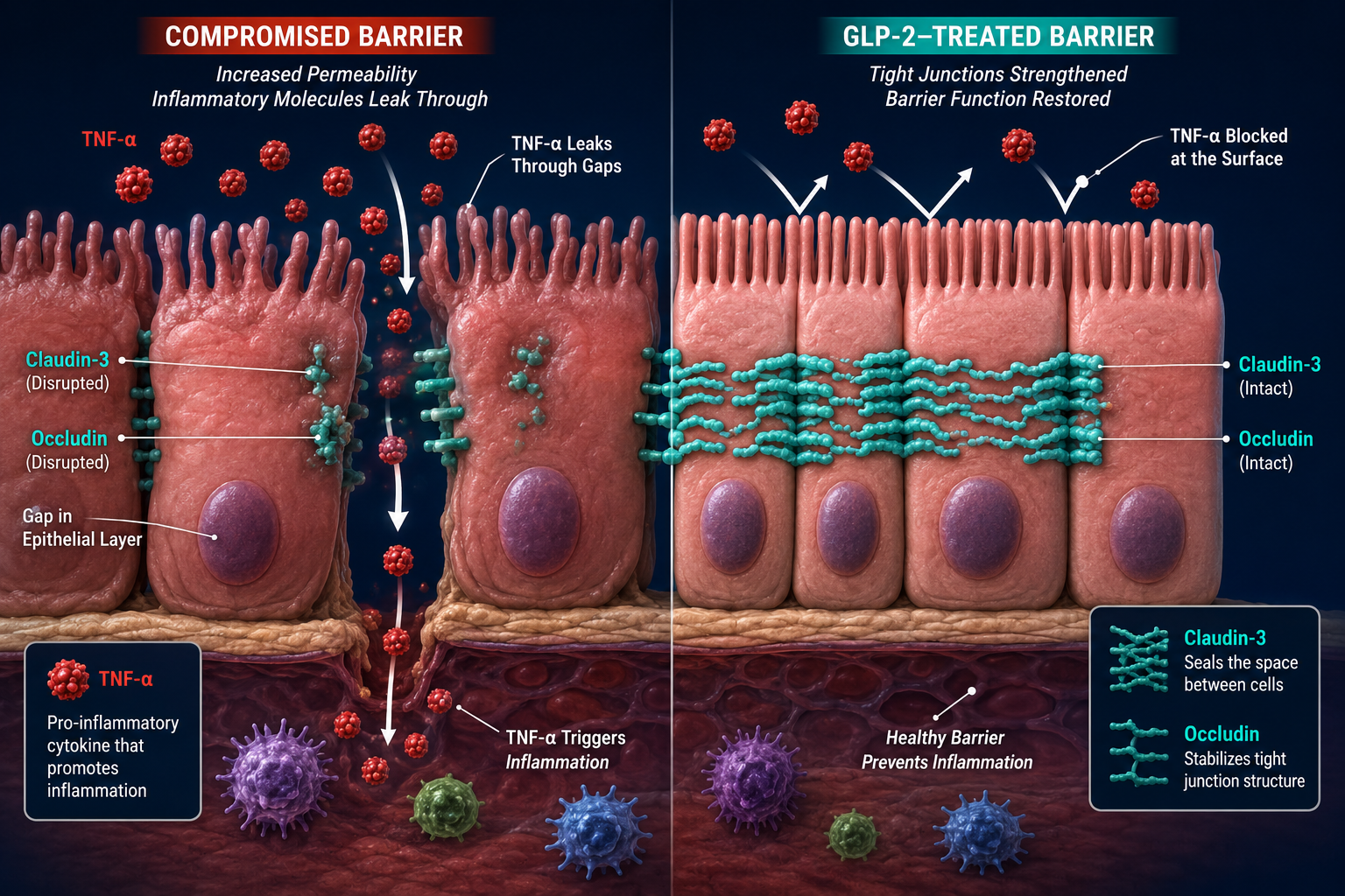 Experimental Applications of GLP2-T in Research Models