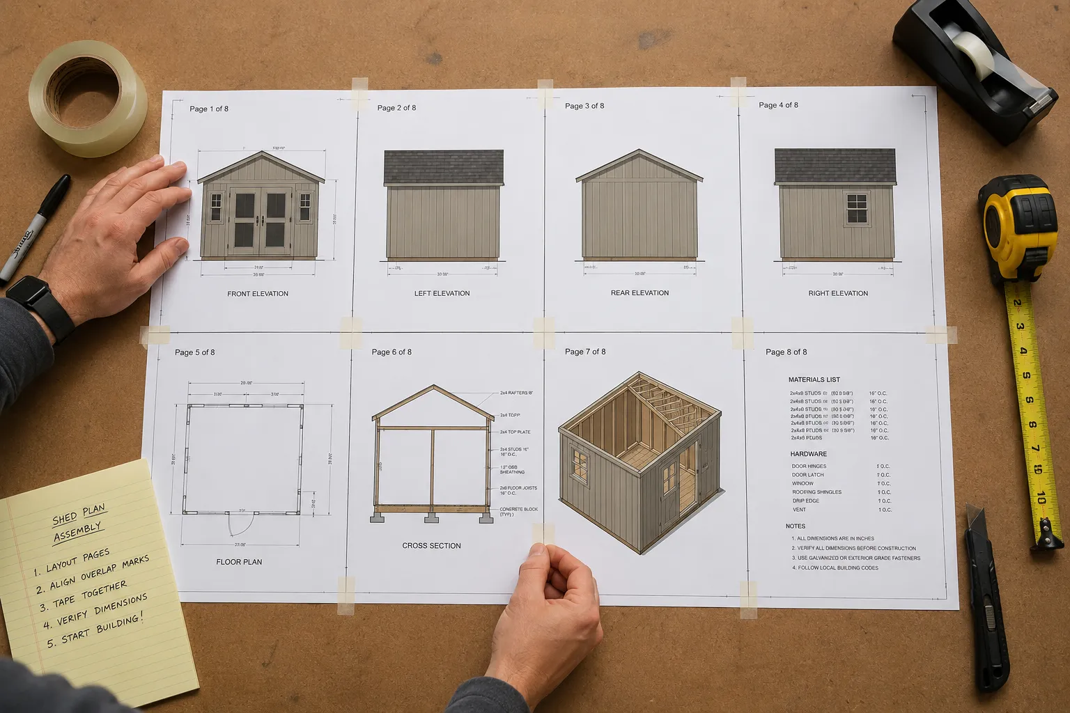 How Do I Print Large Format Plans Like 12x16 Correctly