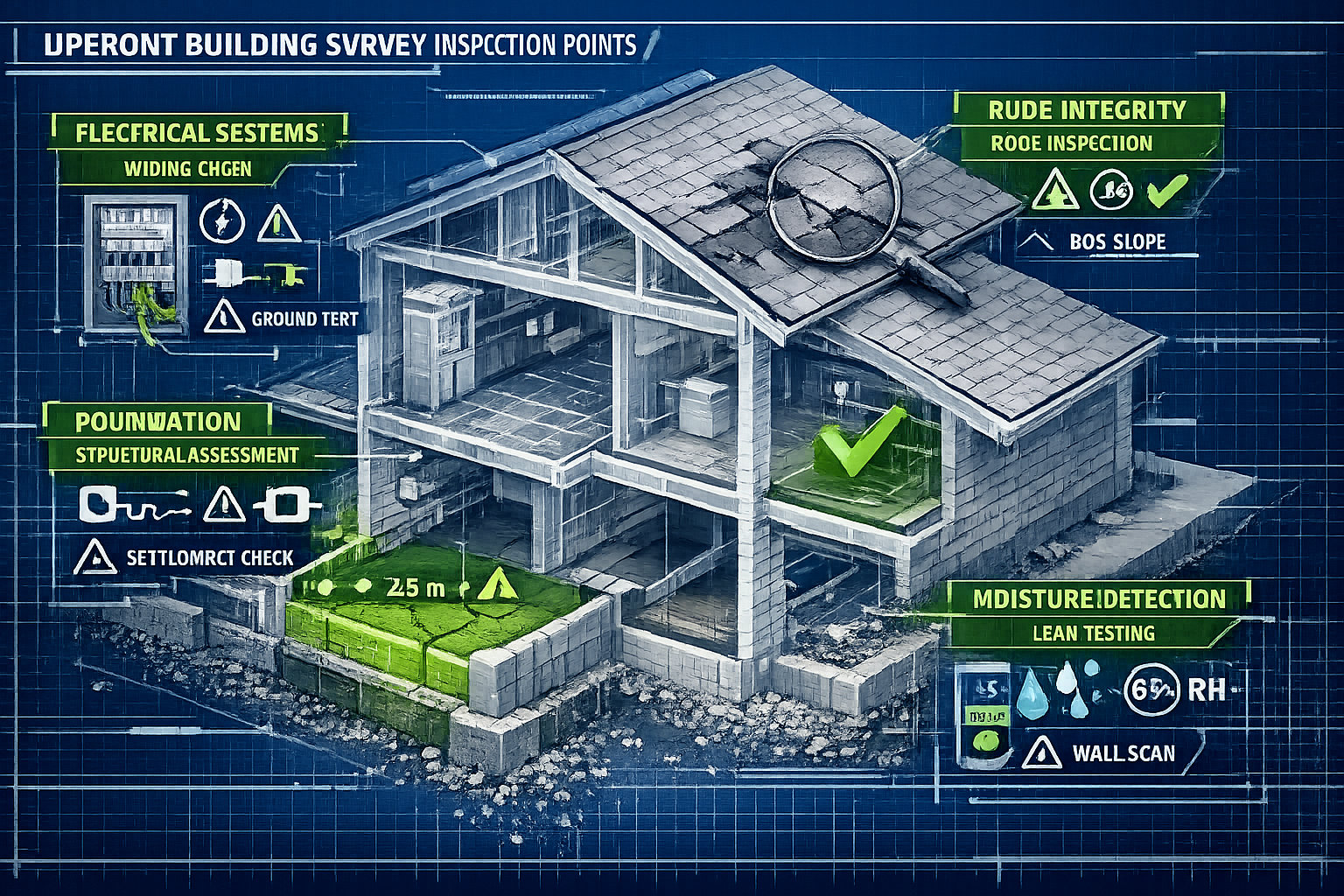 Technical architectural rendering showing cross-section of residential property with interactive demonstrating proposed